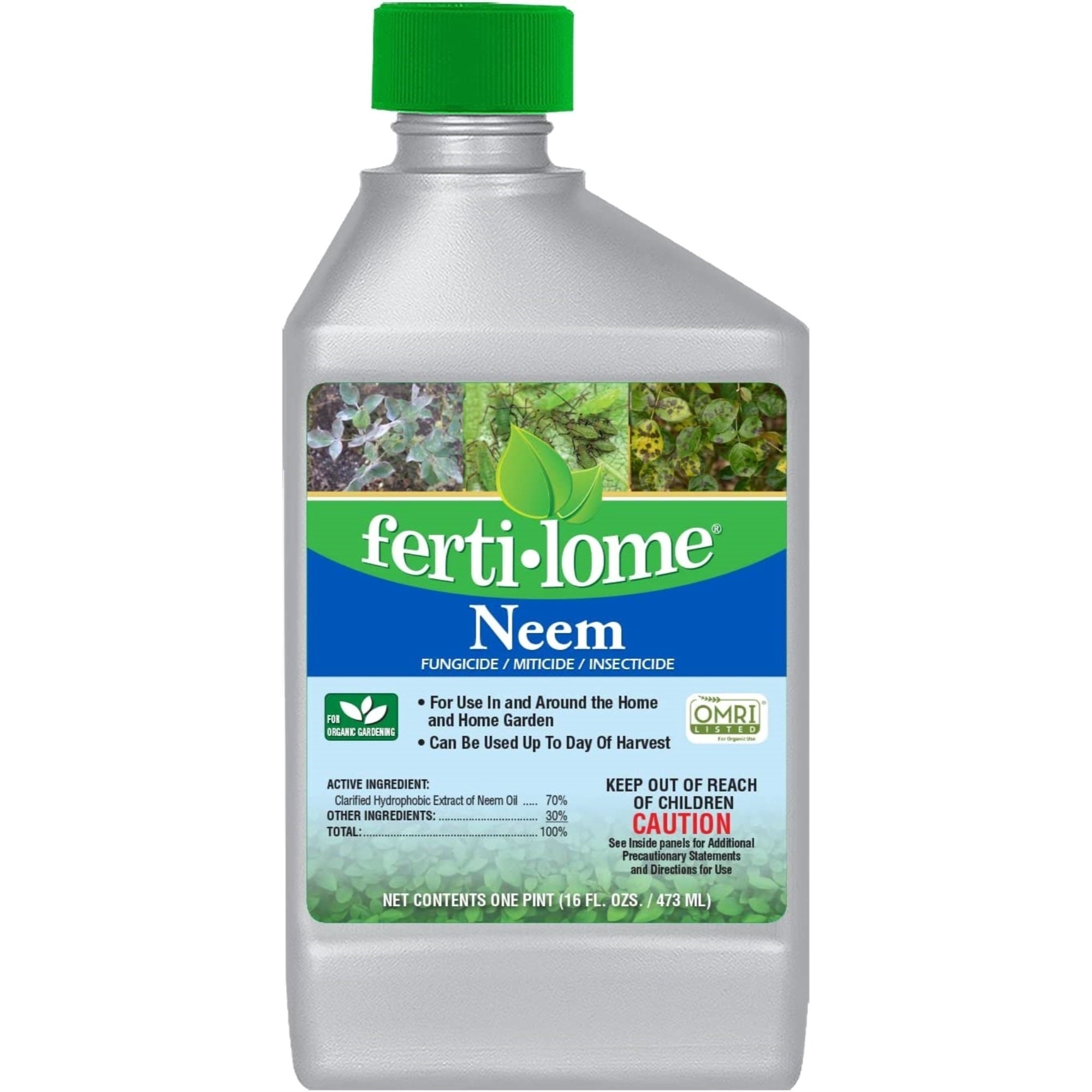 Fertilome Neem Fungicide, Miticide and Insecticide, ORMI Listed, 16 oz