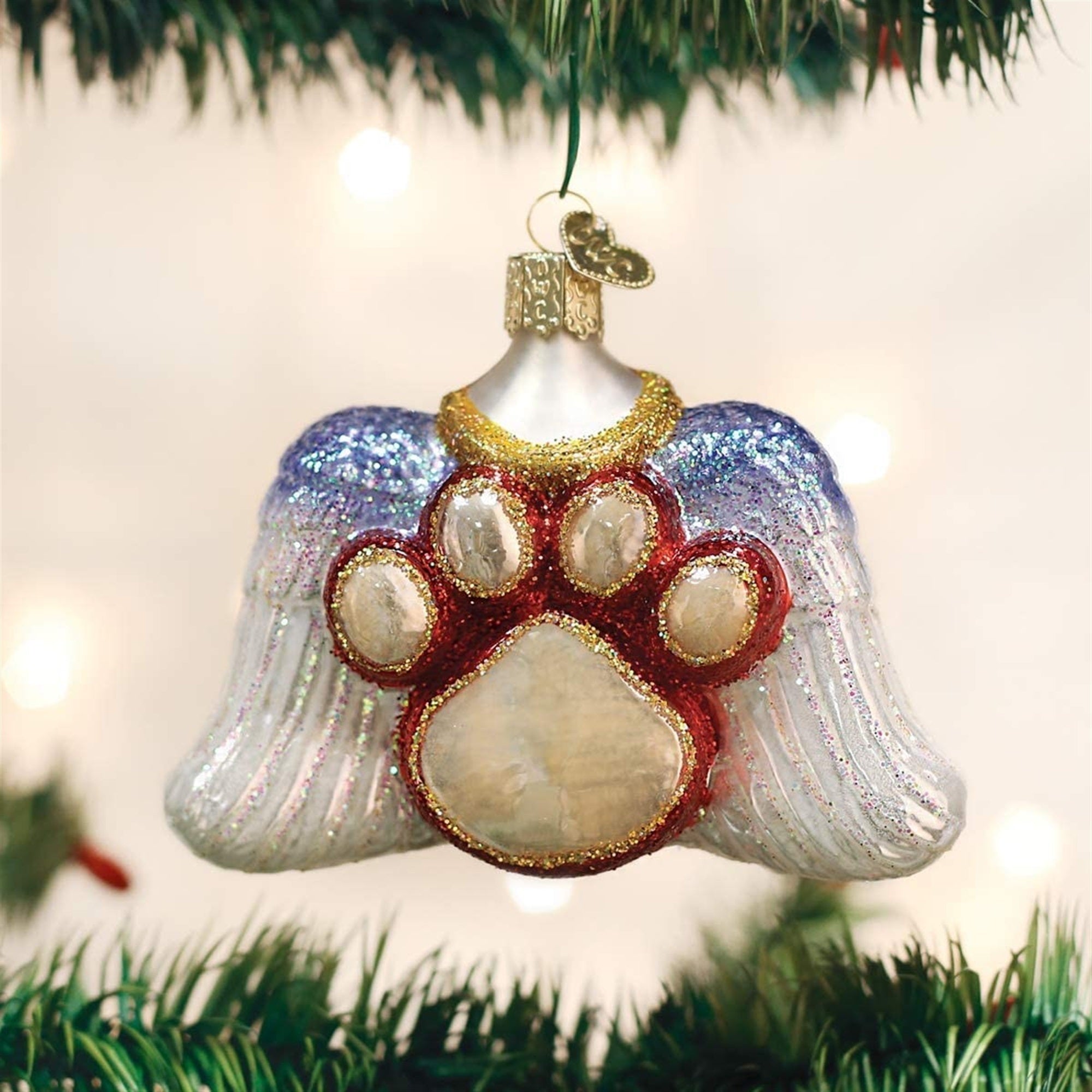Old World Christmas Glass Blown Beloved Pet Ornament