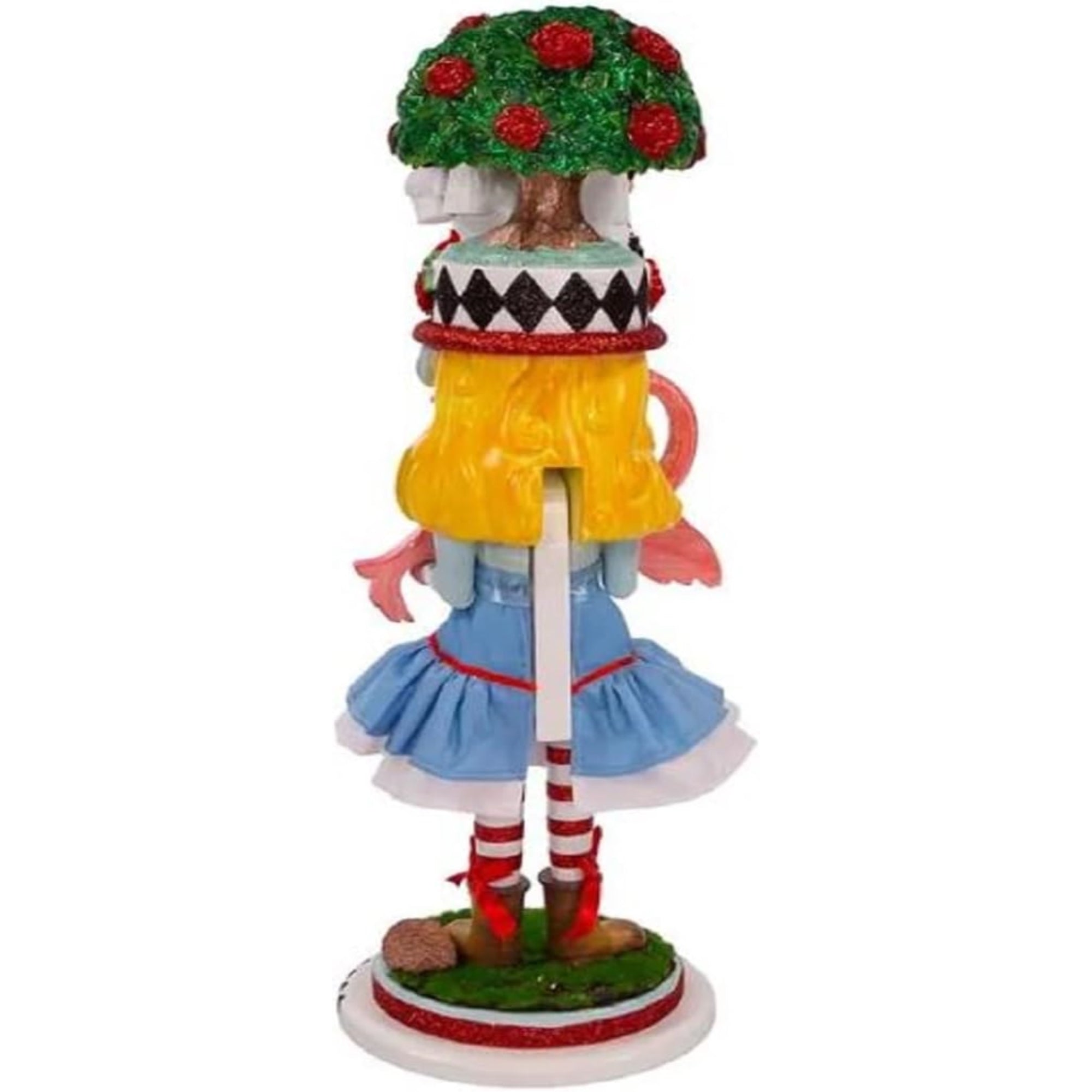 Kurt Adler Hollywood Alice with Flamingo Nutcracker, Multicolored, 19"