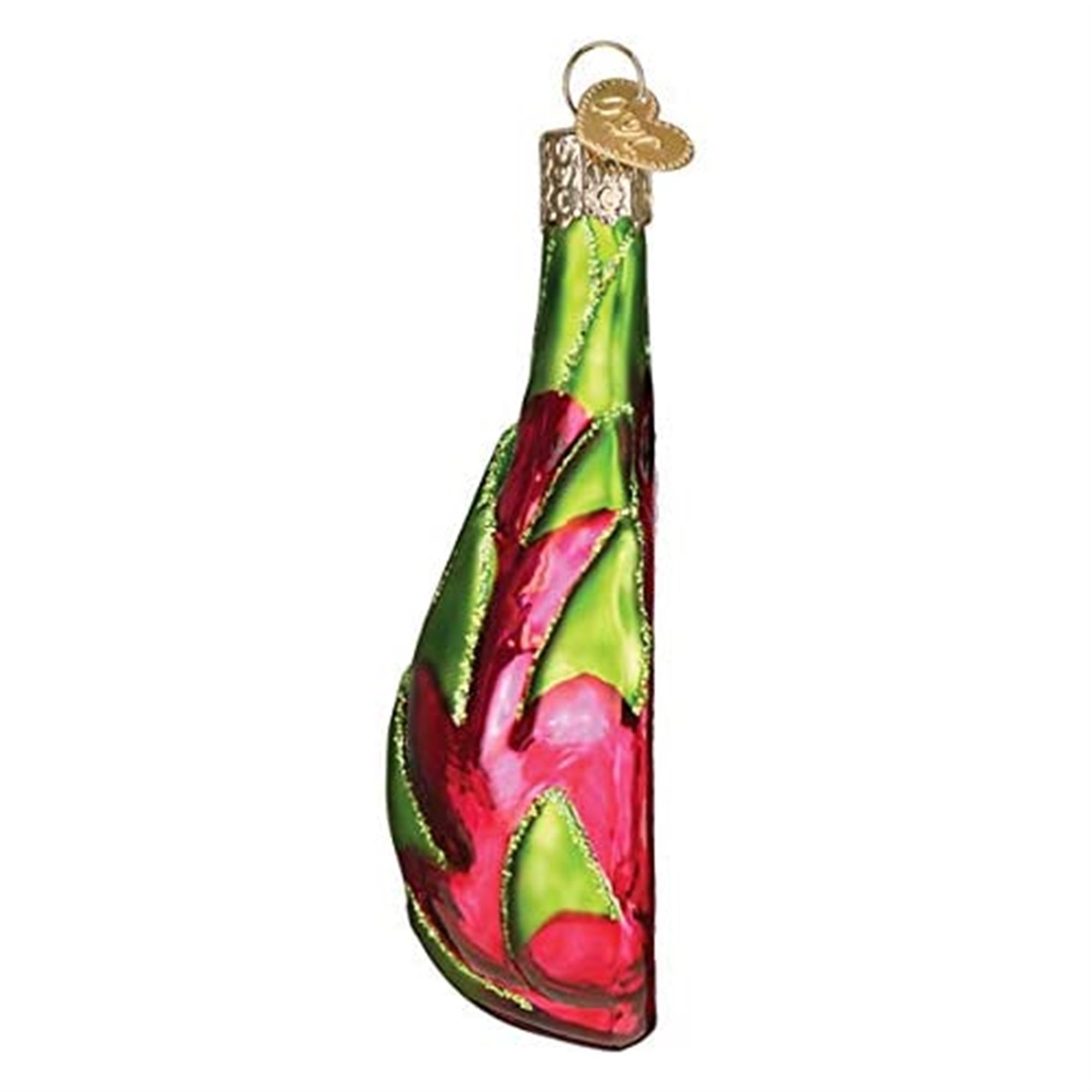 Old World Christmas Glass Blown Christmas Ornament, Dragon Fruit, 4"