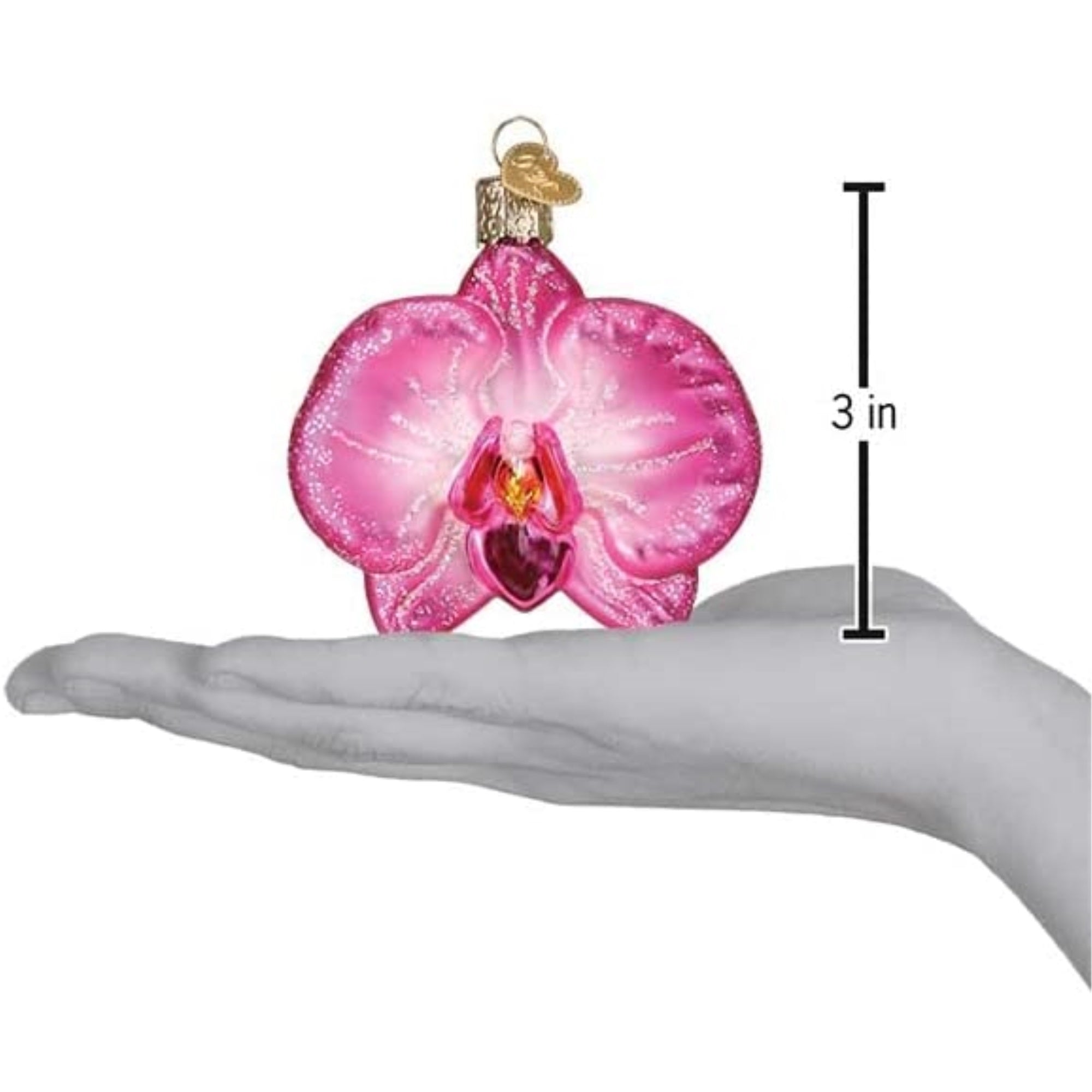 Old World Christmas Blown Glass Christmas Ornament, Orchid