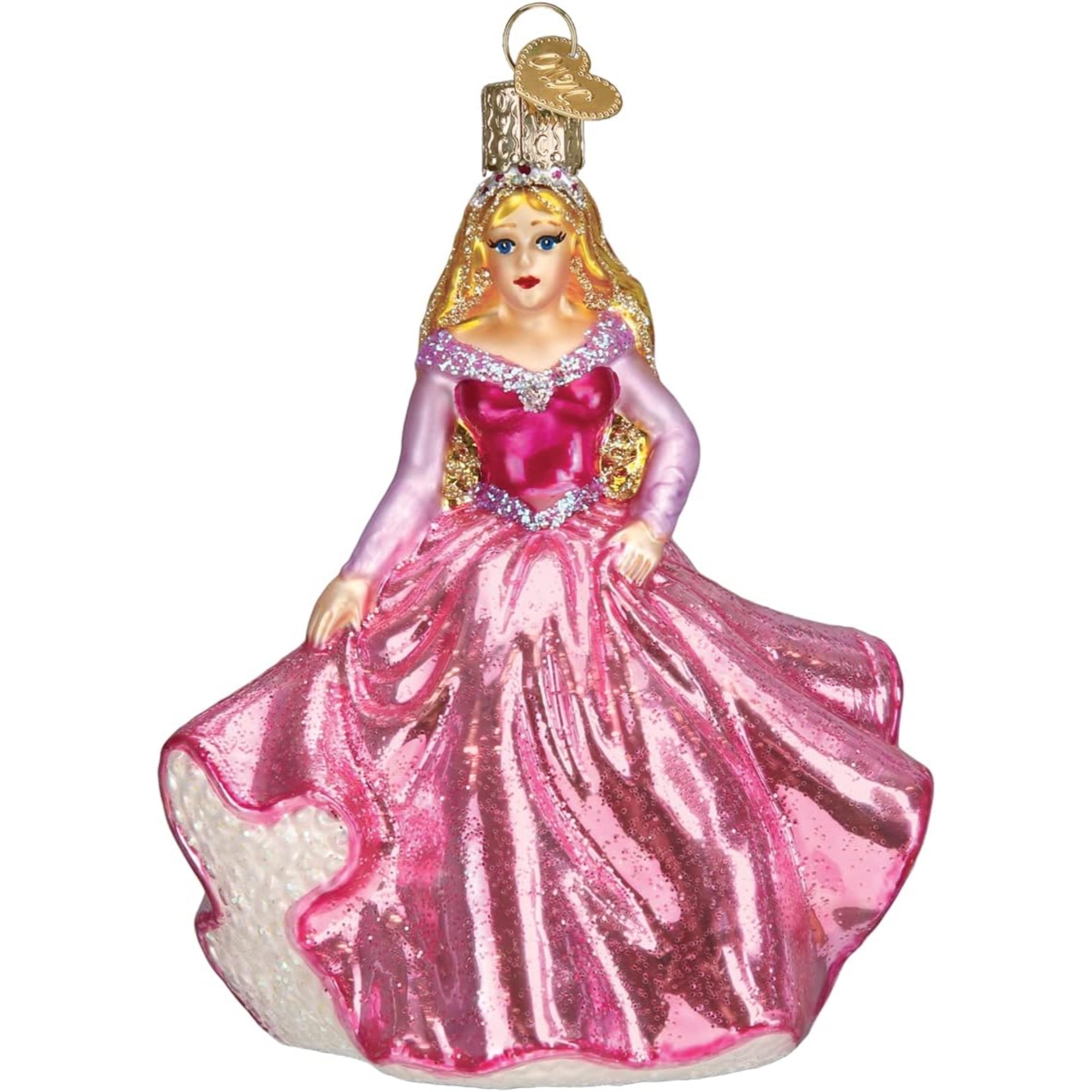 Old World Christmas Princess Glass Blown Ornament for Christmas Tree