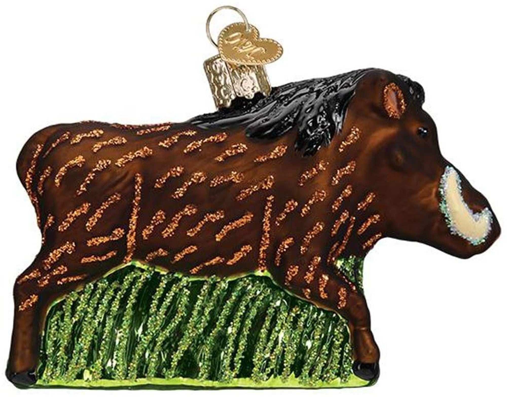 Old World Christmas Glass Blown Warthog Ornament