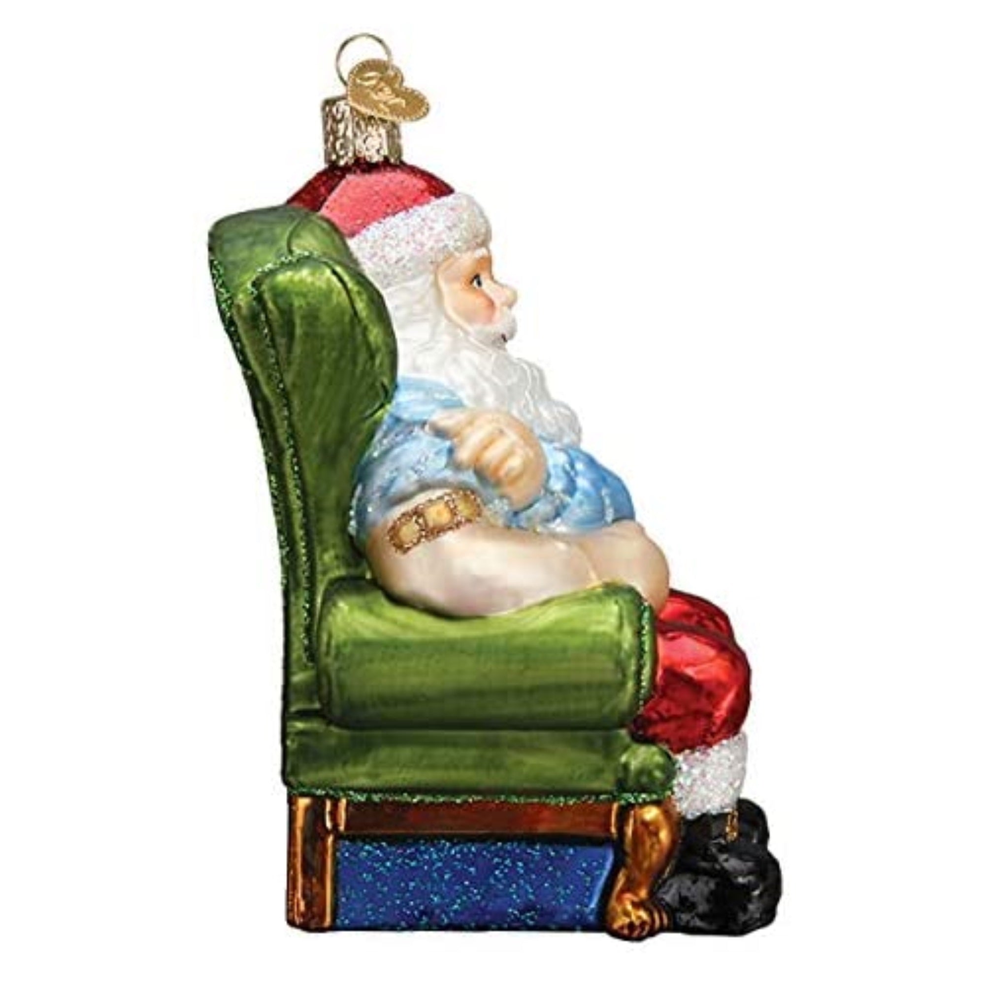 Old World Christmas Ornaments Santa Vaccinated Glass Blown Ornaments for Christmas Tree