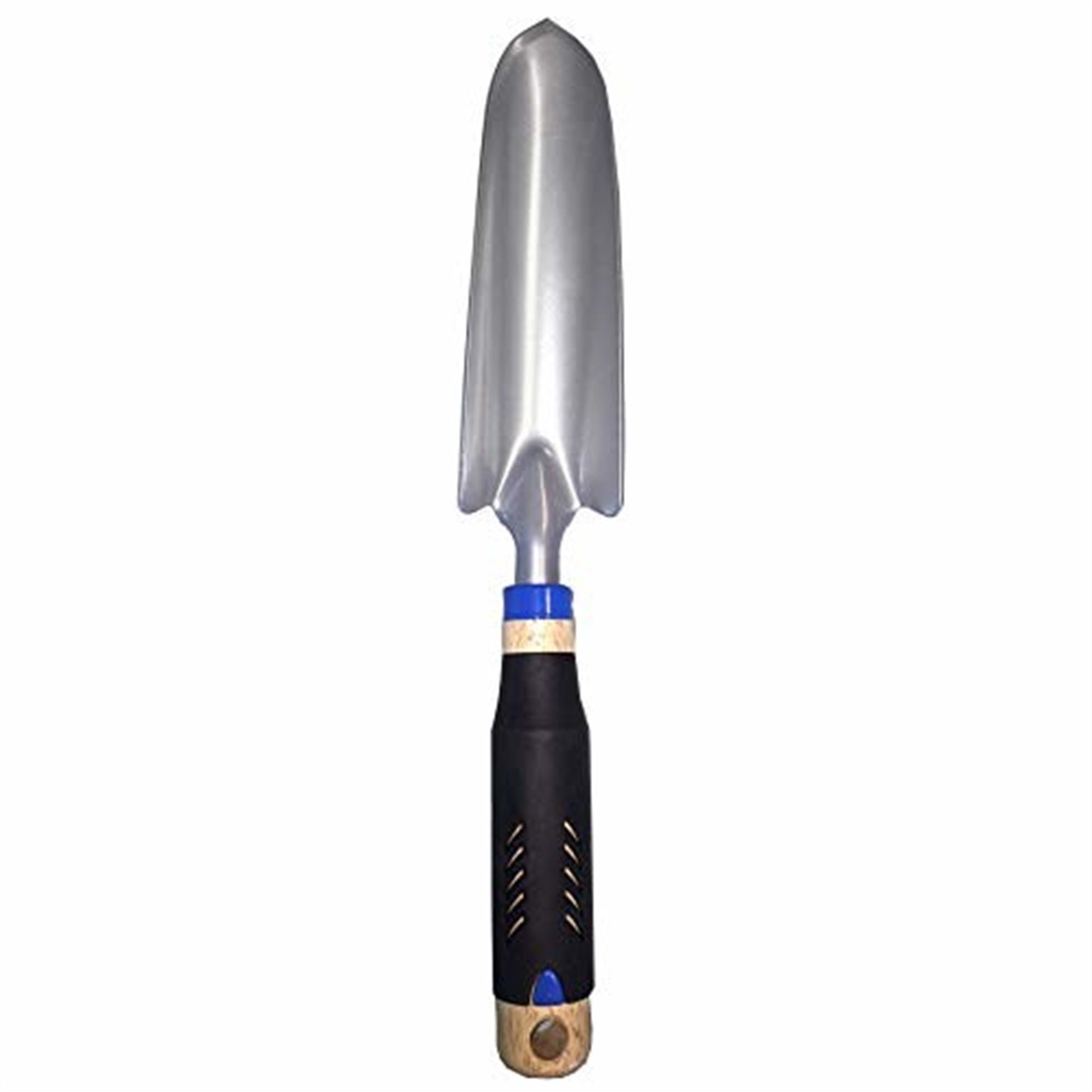Gardener Select Metal Grip Garden Tool Transplanter, Black Handle, 10"