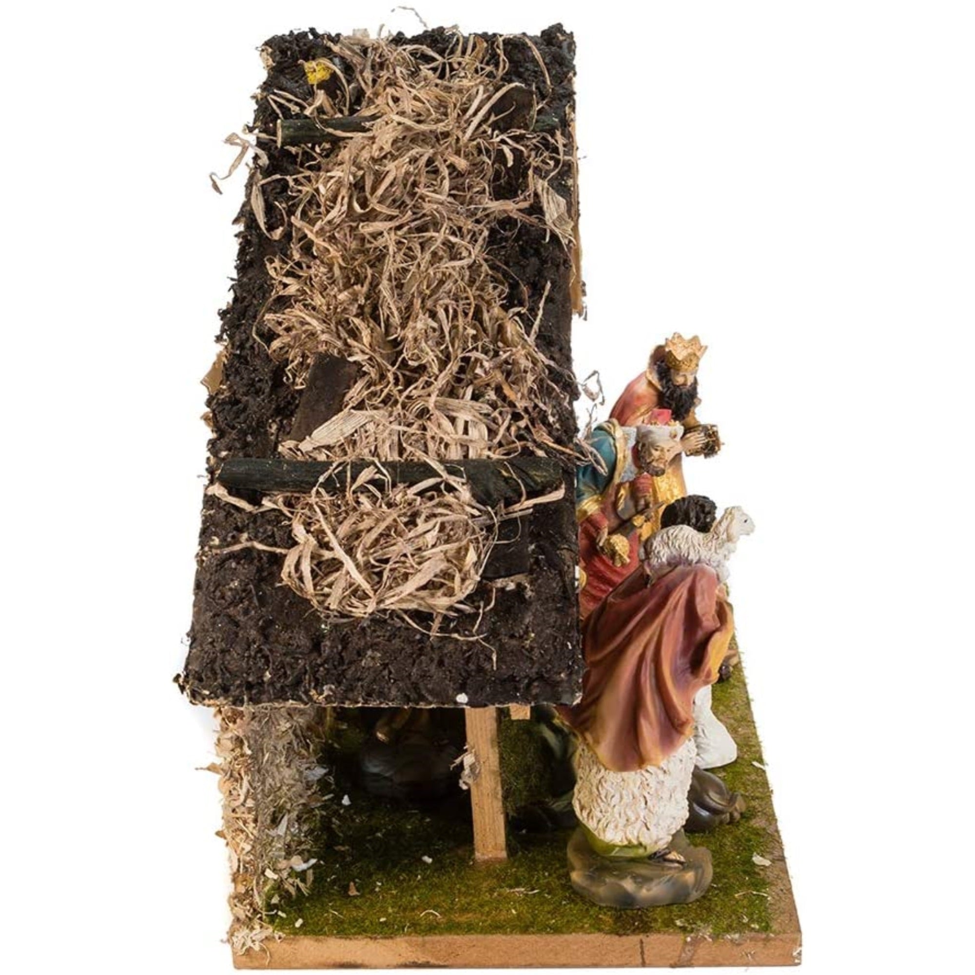 Kurt Adler Nativity Set with Stable and 10 Figures 12-Inch