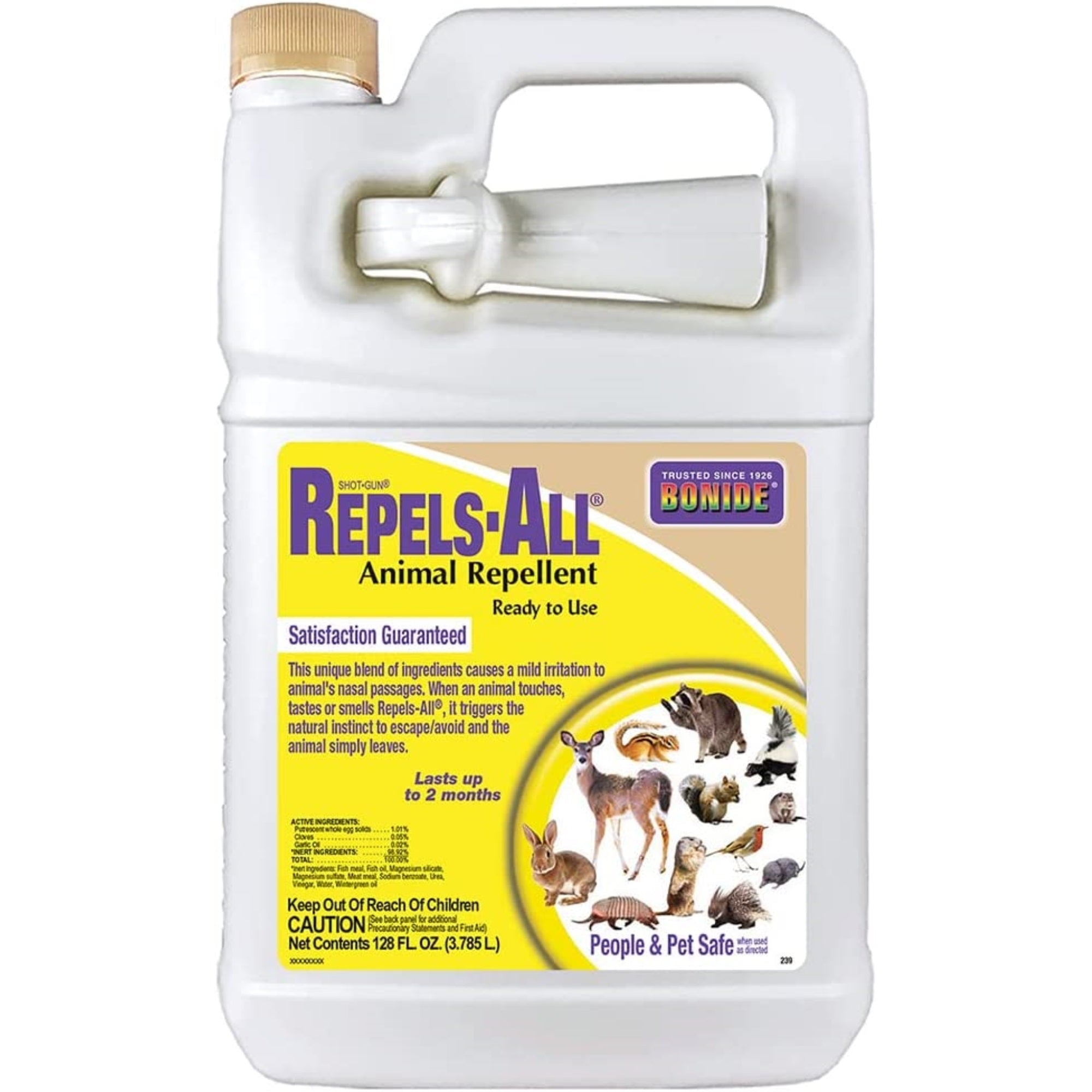 Bonide Repels-All Liquid Animal Repellent, Ready To Use, 1 Gallon