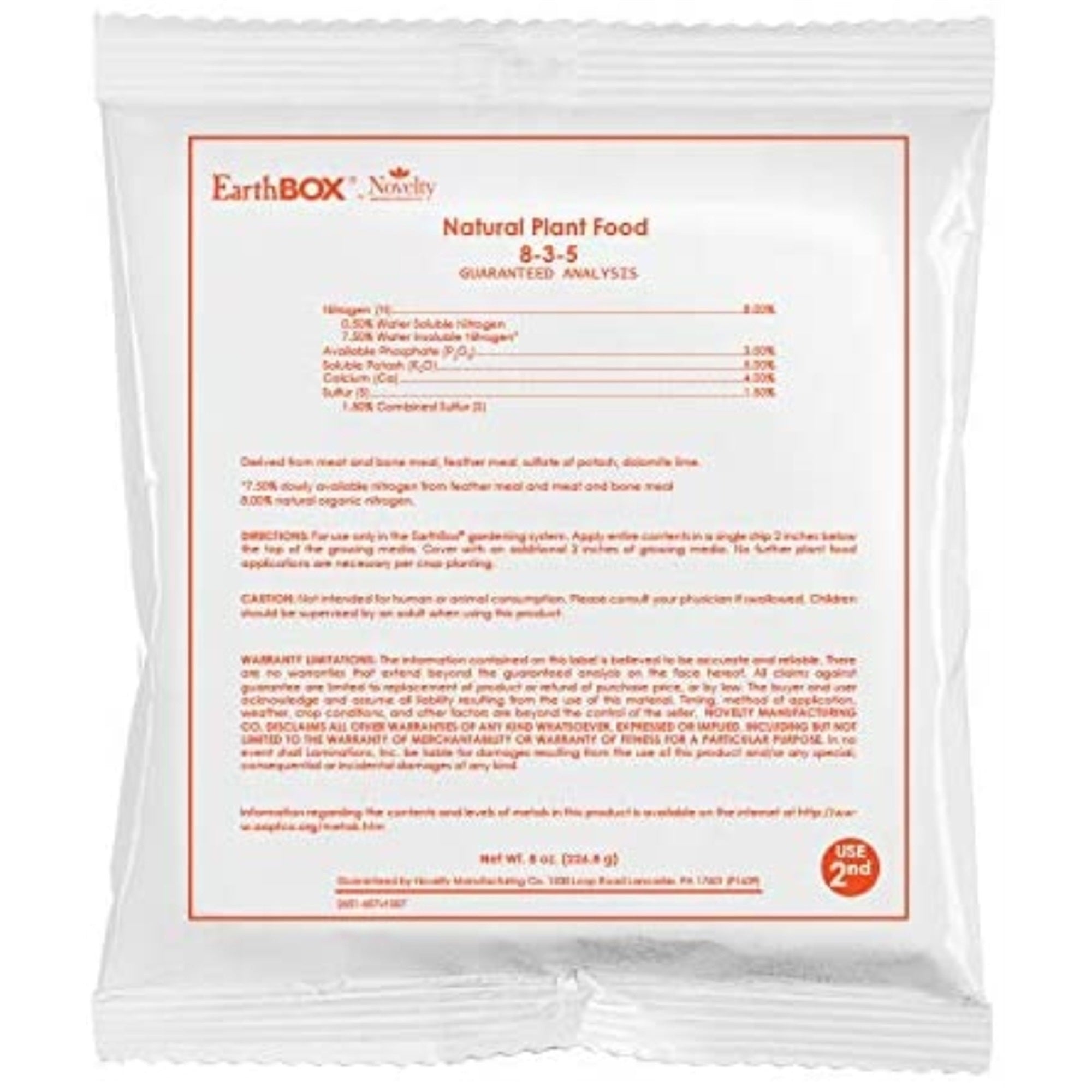 Novelty EarthBox Junior Organic Replant Kit (Pack of 1)