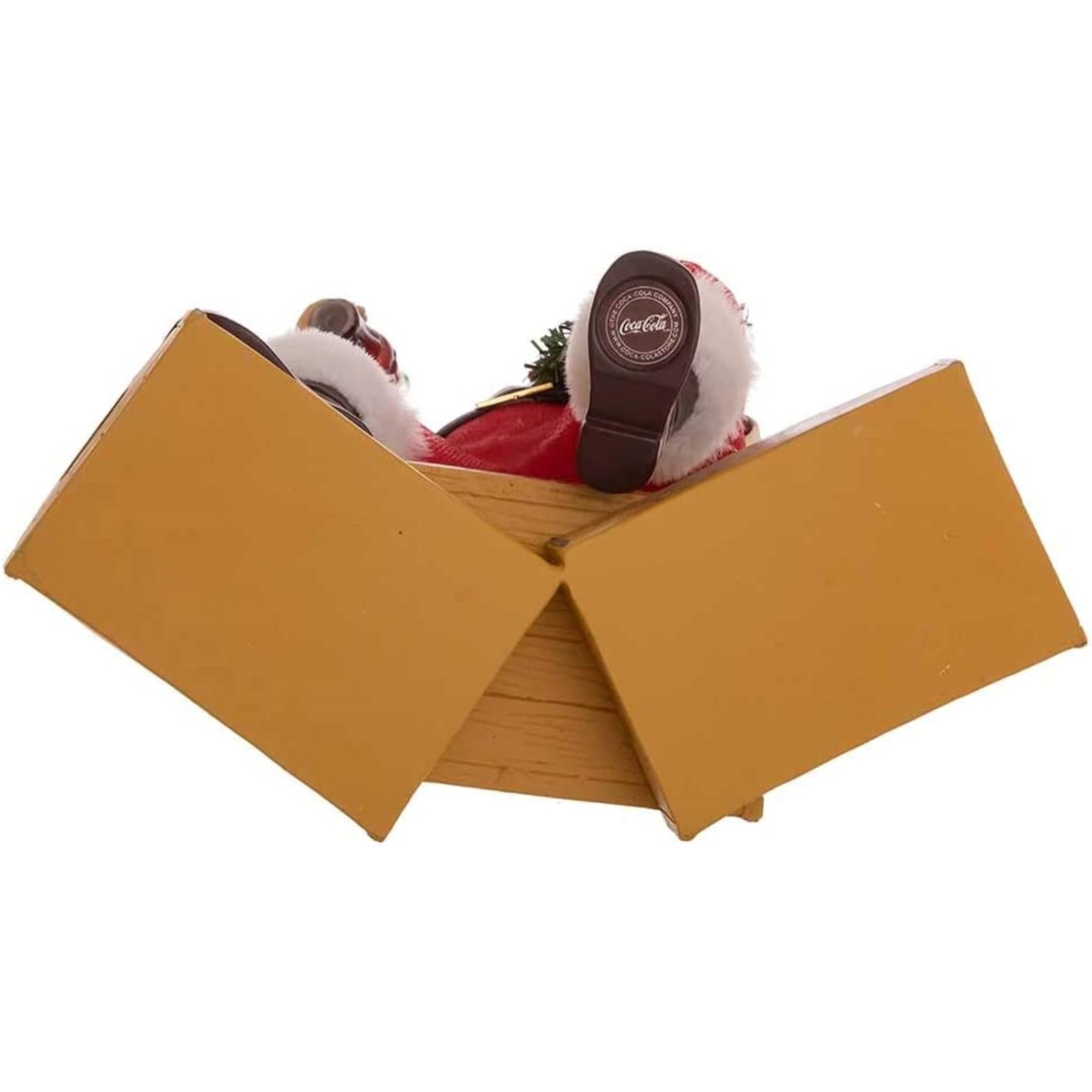 Kurt Adler Fabriché Collection, Coca-Cola Santa Sitting on Crates, 9"
