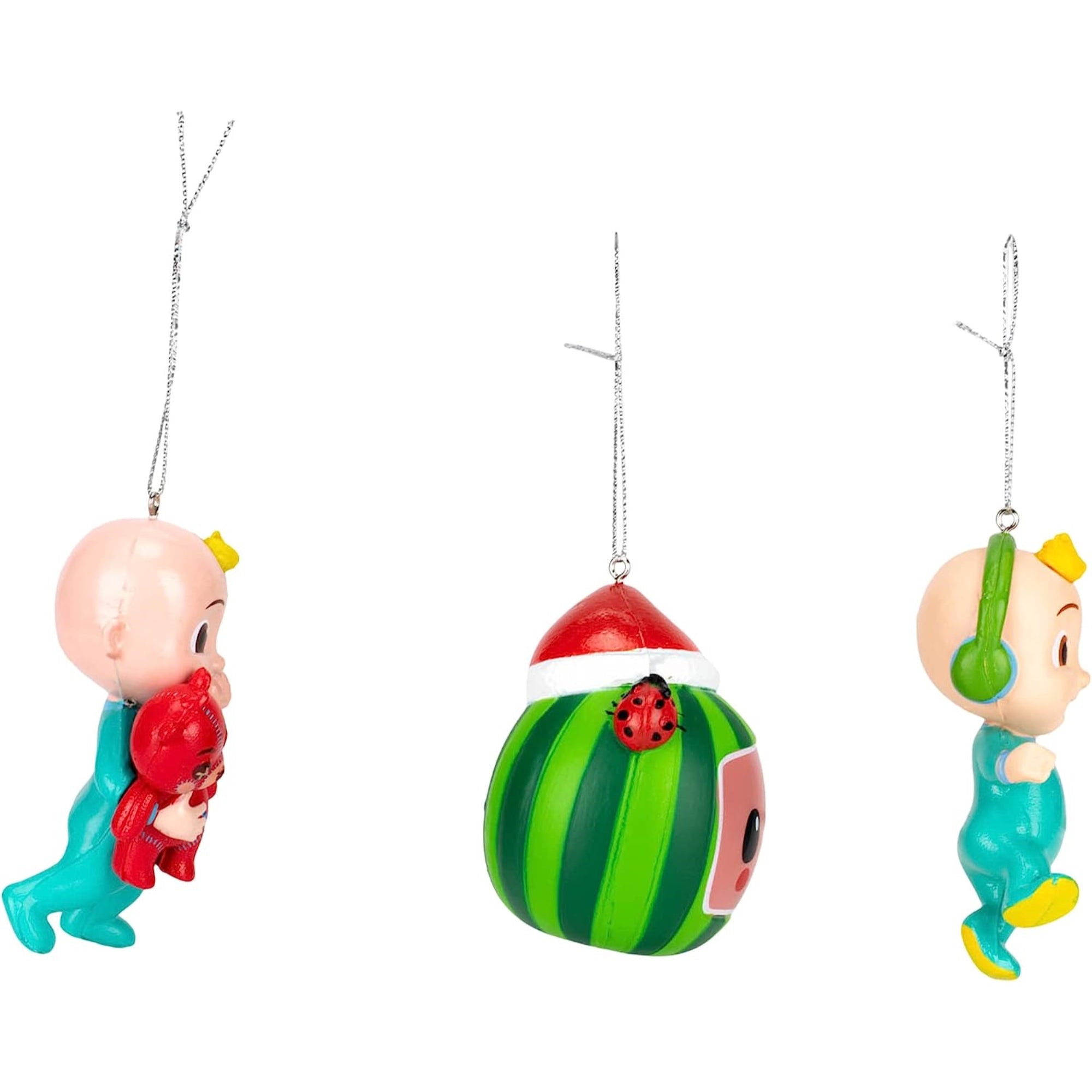 Kurt Alder Cocomelon Blow Mold Ornament Set 3-Piece Set, 3"