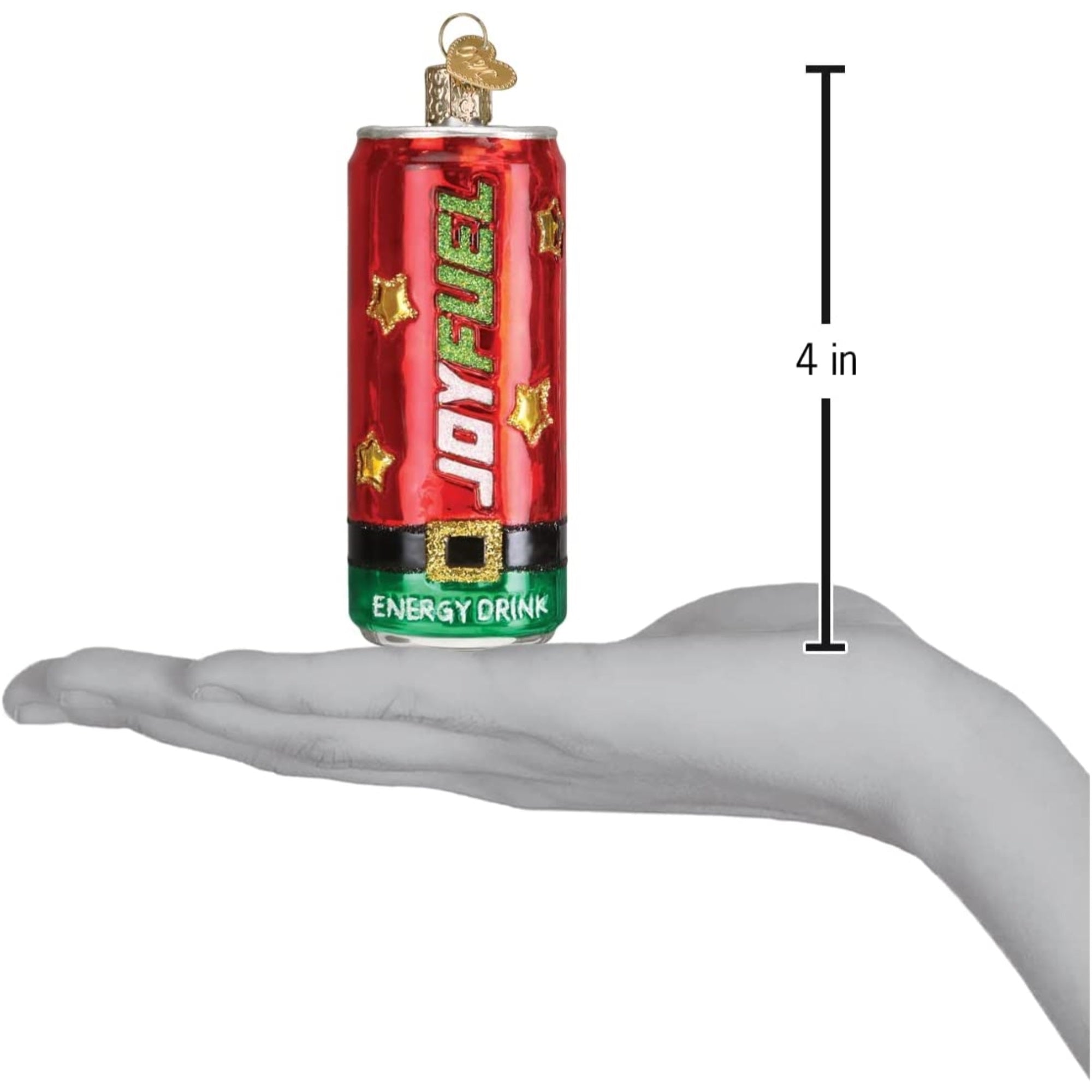 Old World Christmas Glass Blown Joyfuel Energy Drink Ornament, 4"