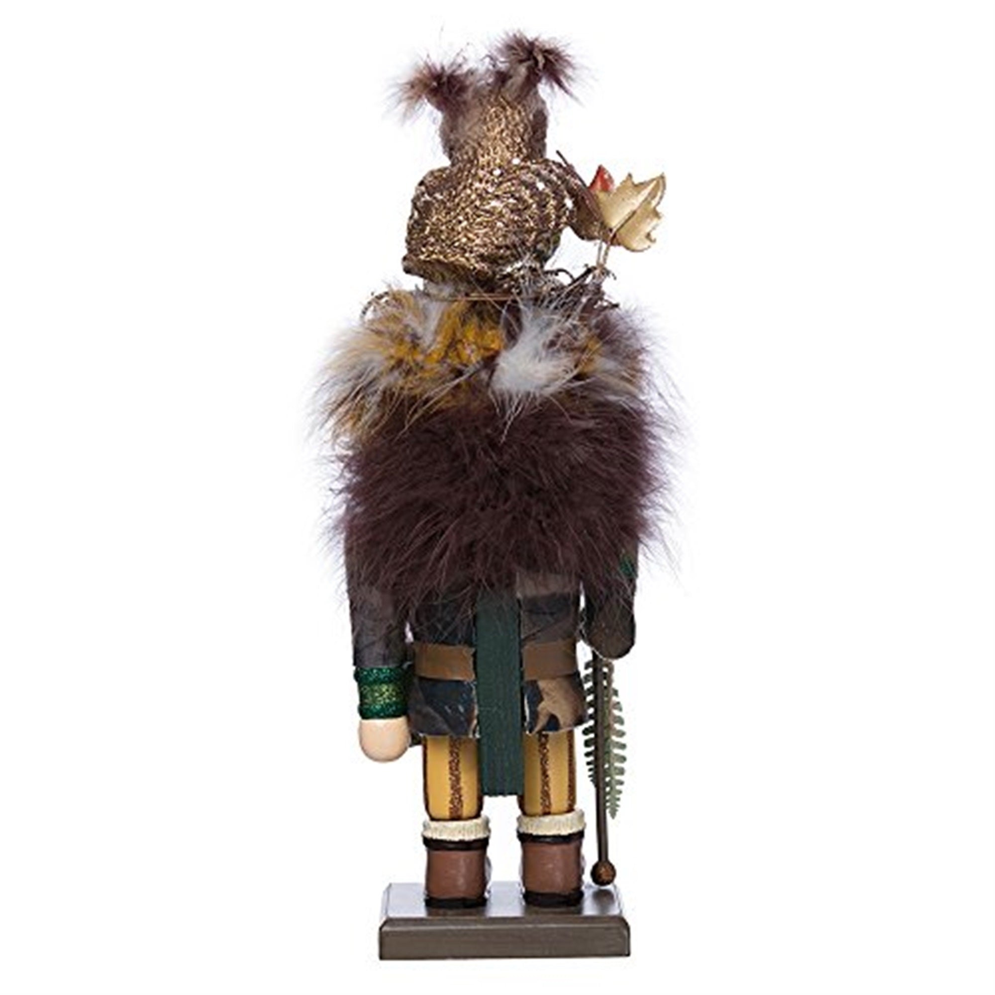 Kurt Adler Hollywood Nutcracker Woodsman with Owl Hat, 16"