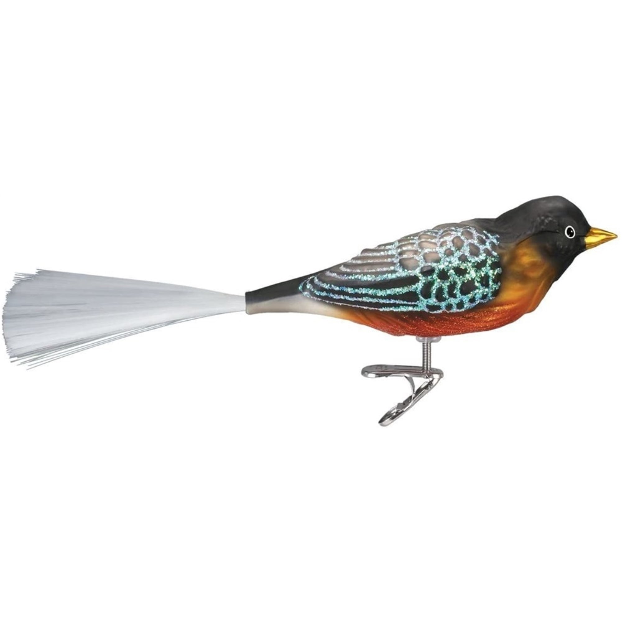 Old World Christmas 18088 Glass Blown Robin Ornament