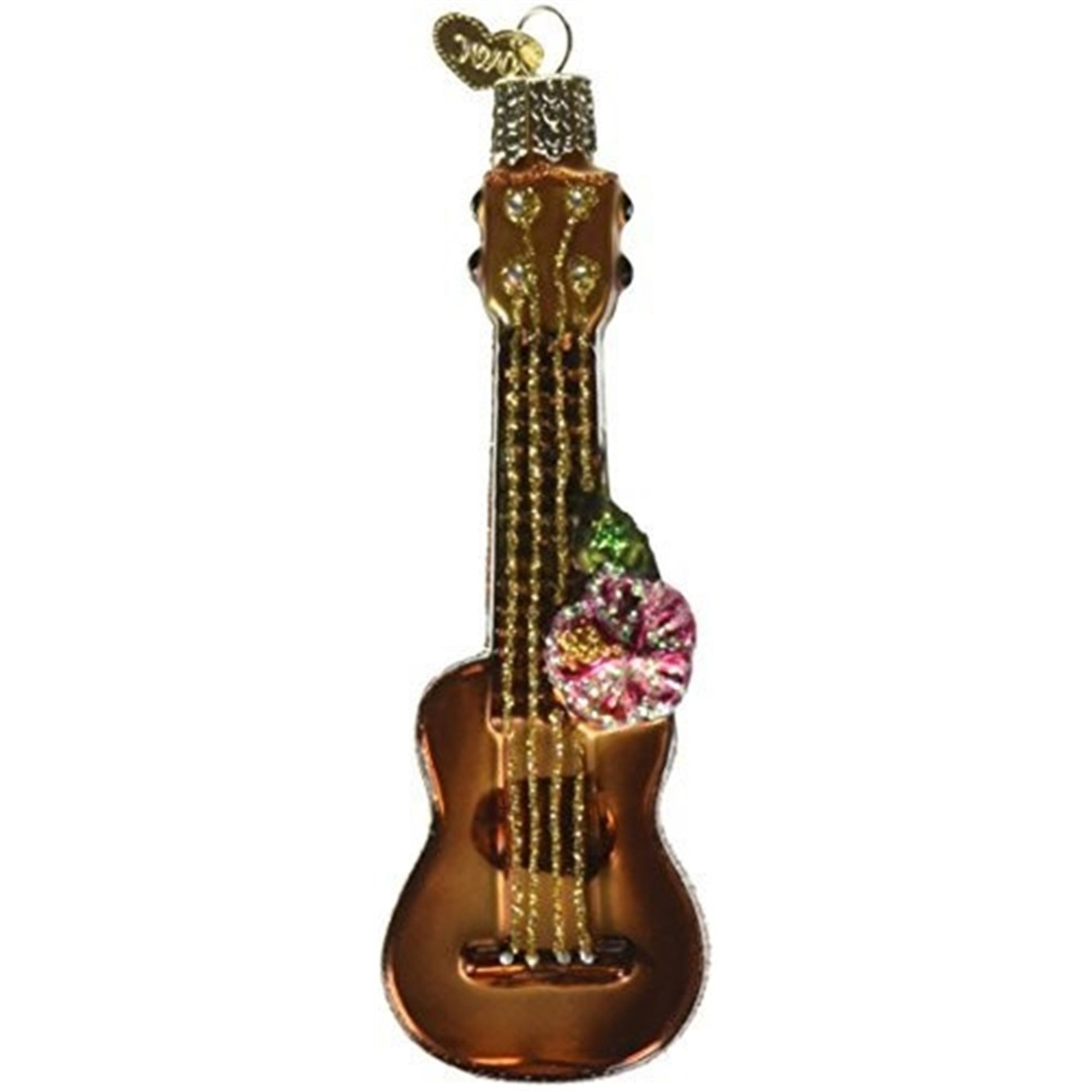 Old World Christmas Ukulele Glass Blown Ornament