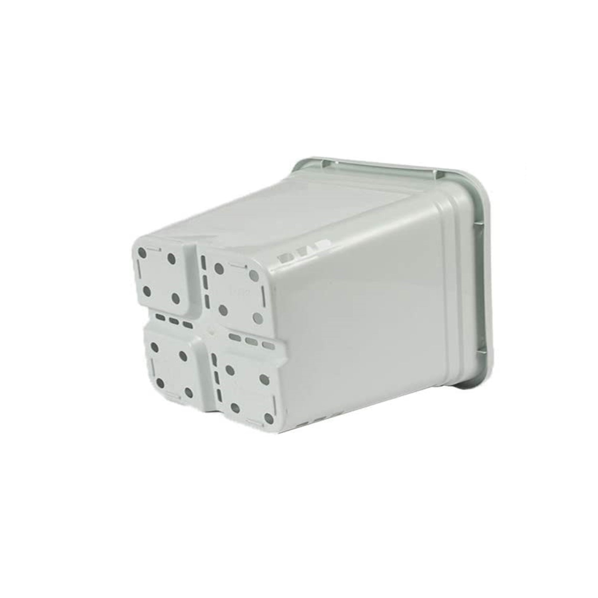 SunPack Food Grade & BPA Free, UV Resistant, Square Pot, White 10" H