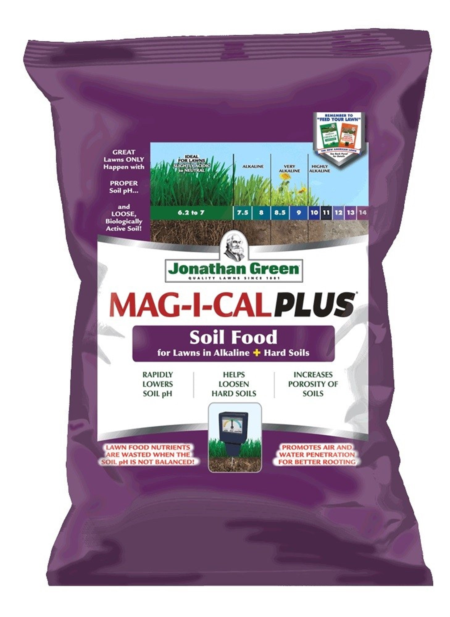 Jonathan Green Annual Lawn Care Program for Alkaline Soil, 15M (15,000 sq ft Coverage) Pack of 4