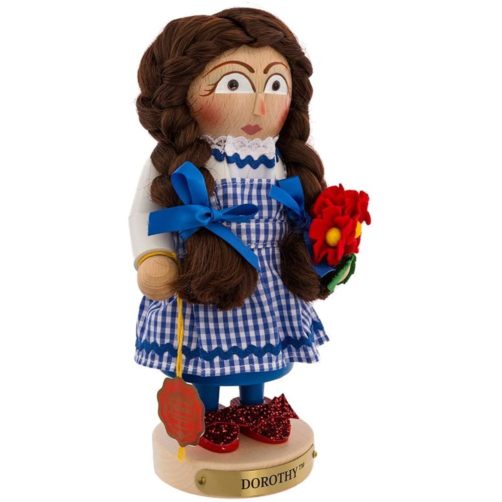Kurt Adler Wizard of Oz, Steinbach Chubby Nutcracker Collection, Dorothy, 10"