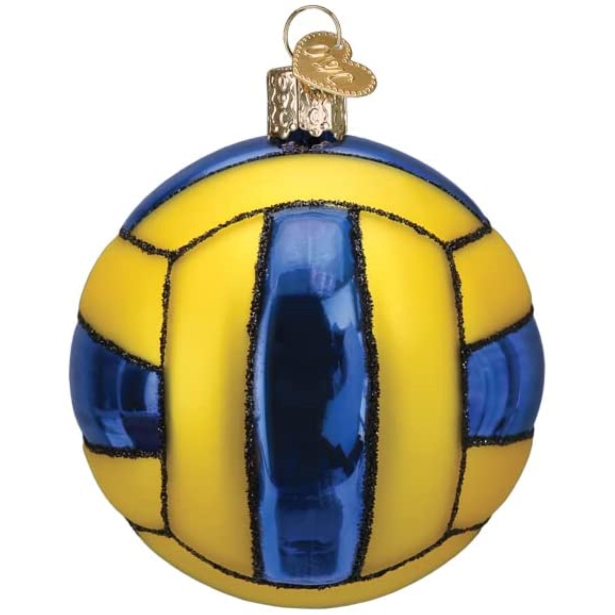 Old World Christmas Glass Blown Tree Ornament, Water Polo Ball
