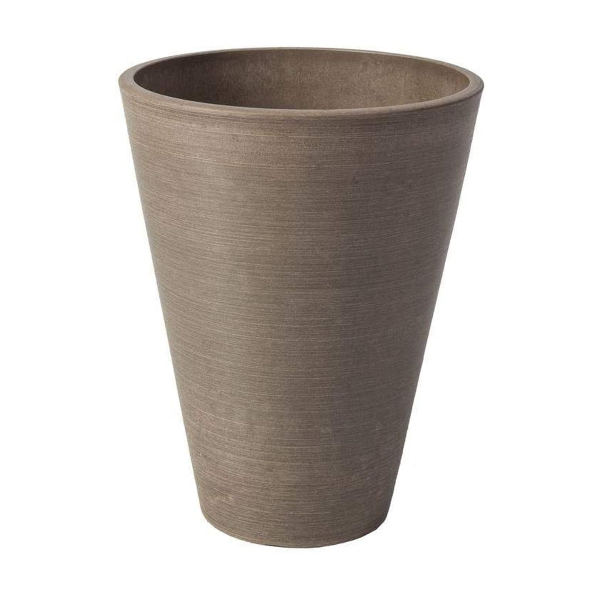 Algreen Valencia Tall Resin Round Tapered Planter with Drainage Plug
