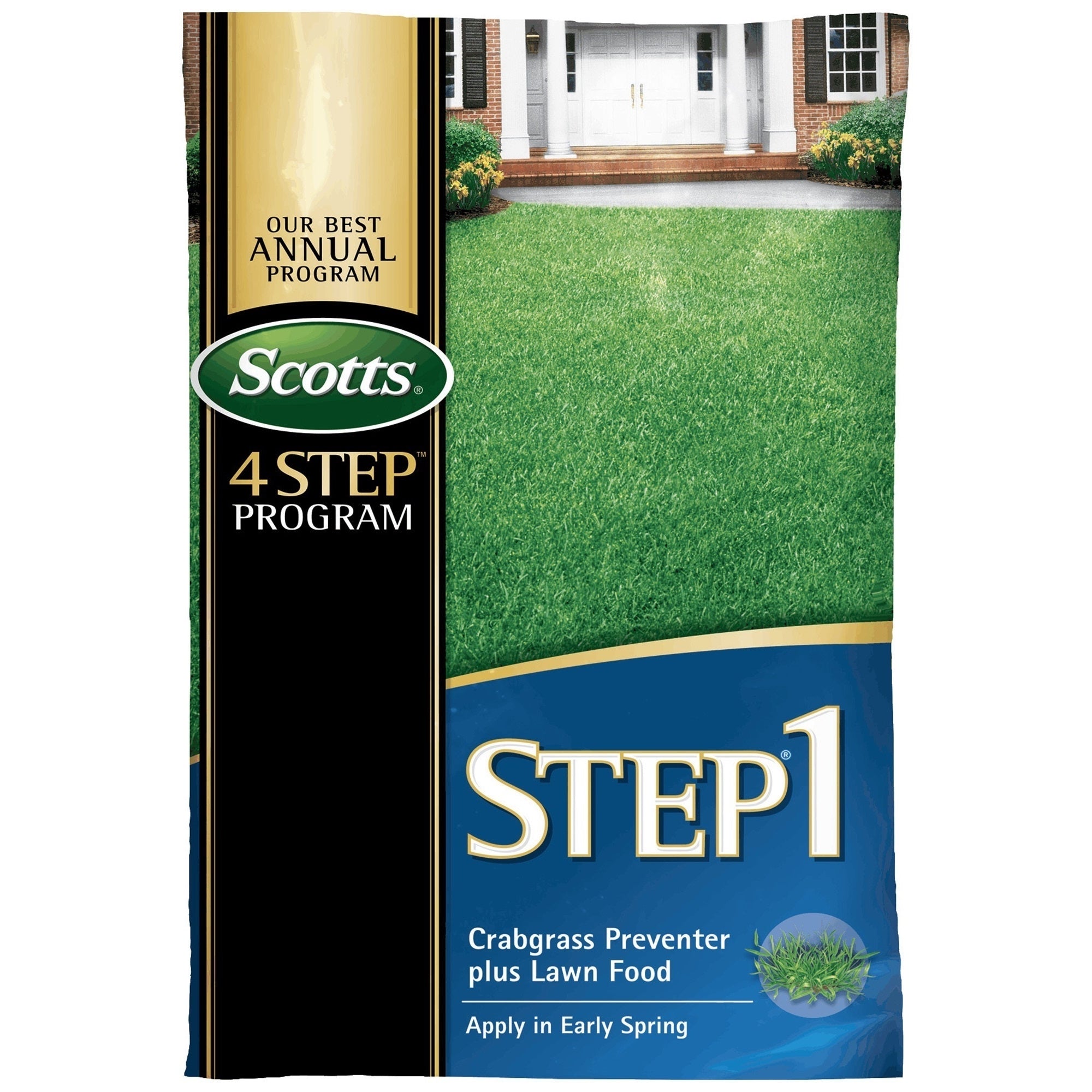 Scotts STEP 1 Crabgrass Preventer Plus Lawn Food, 5,000 Sq. Ft.