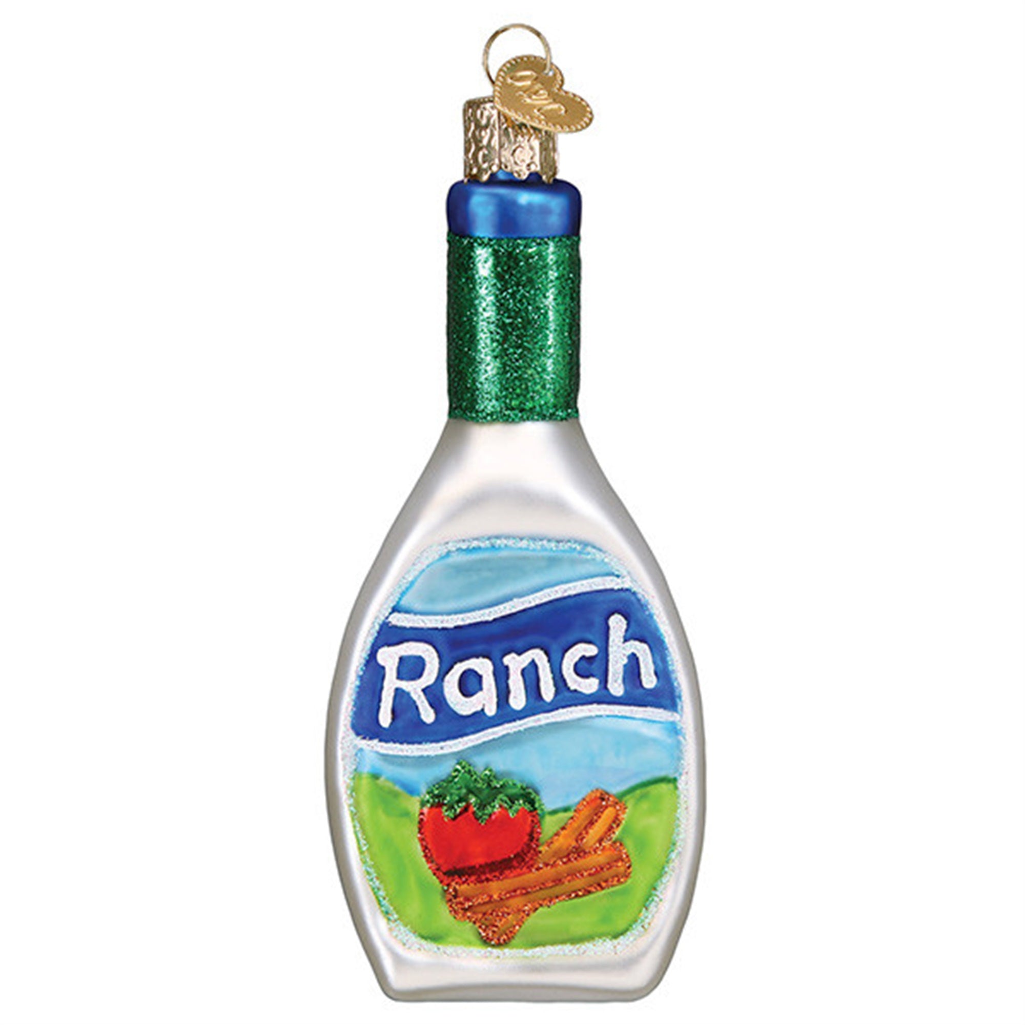 Old World Christmas (#32443) Ranch Dressing Glassblown Ornament