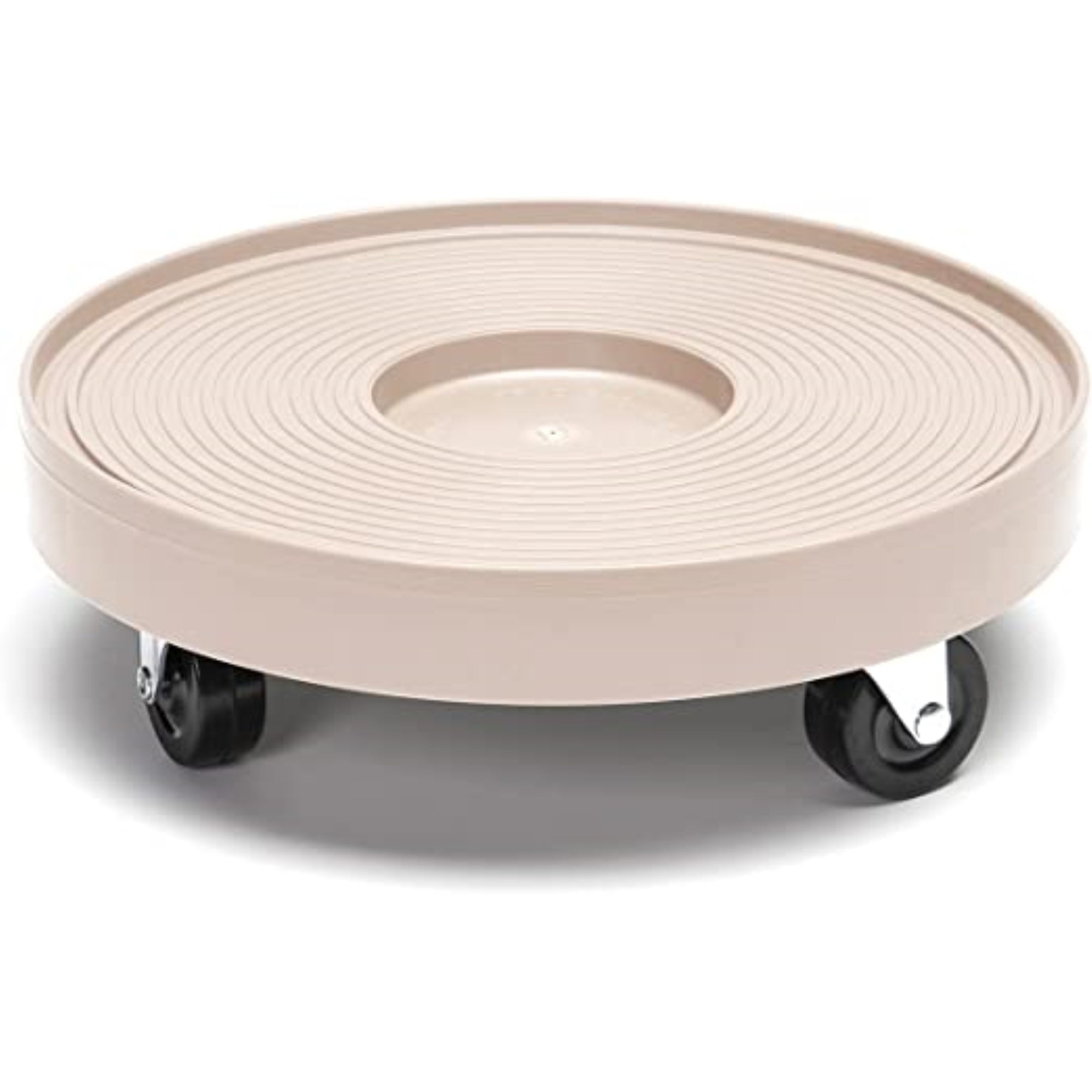 DeVault 4-Wheeled Heavy Duty Plant Caddy, Supports 500 lb, Gray, 12"