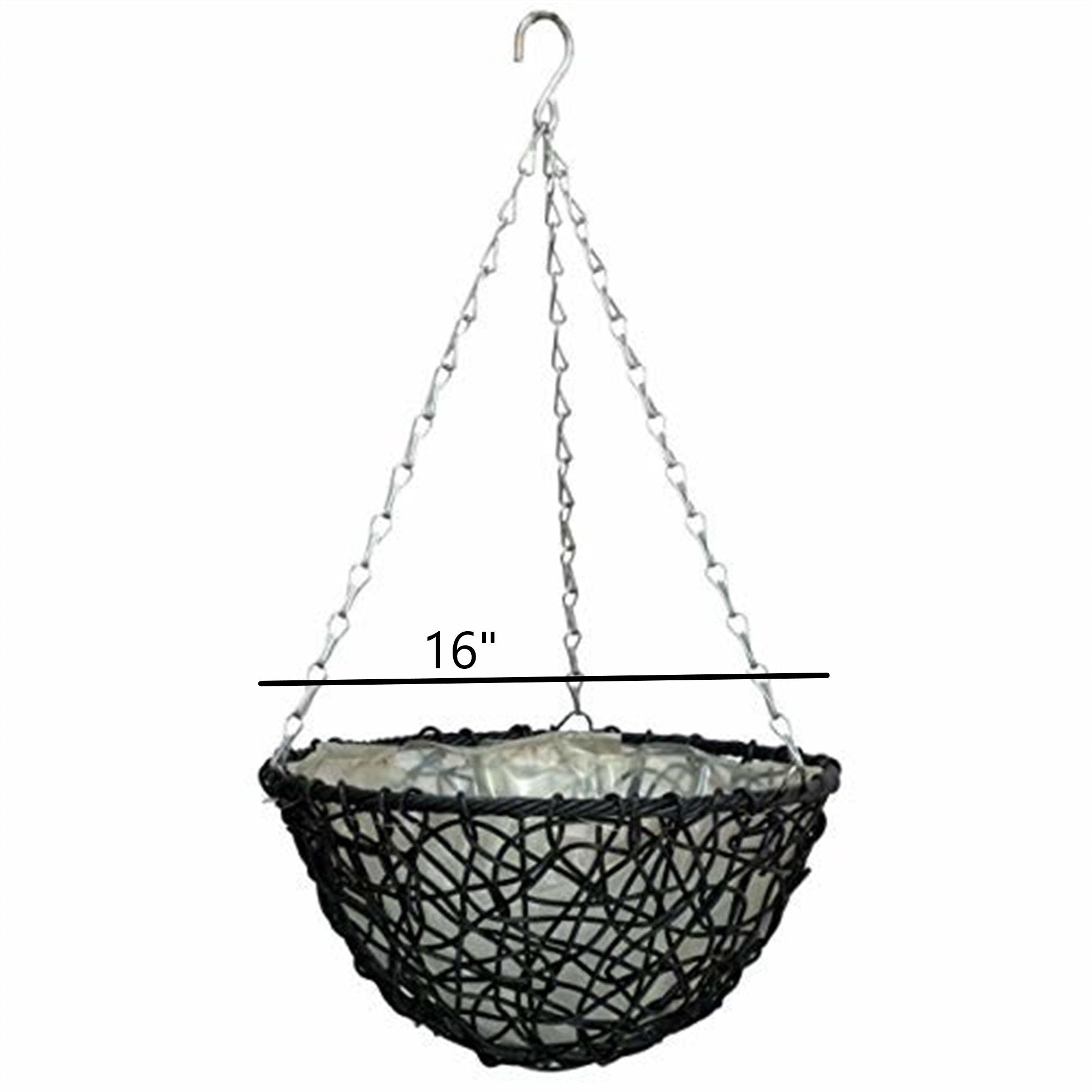 Gardener's Select Resin Hanging Basket, Dark Blue (16" D x 6" H)