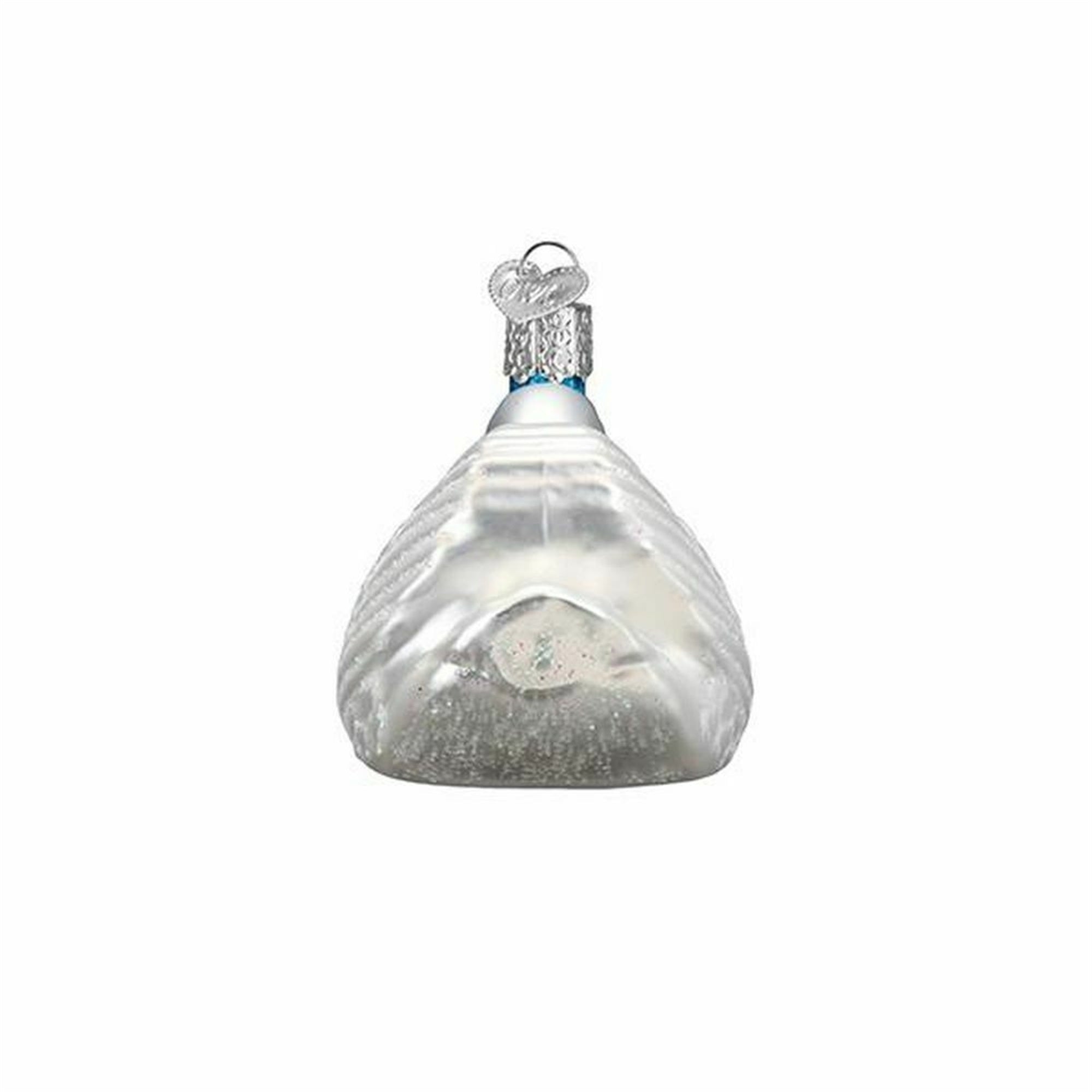 Old World Christmas Glass Blown Ornament, Swans in Love, 5.5"