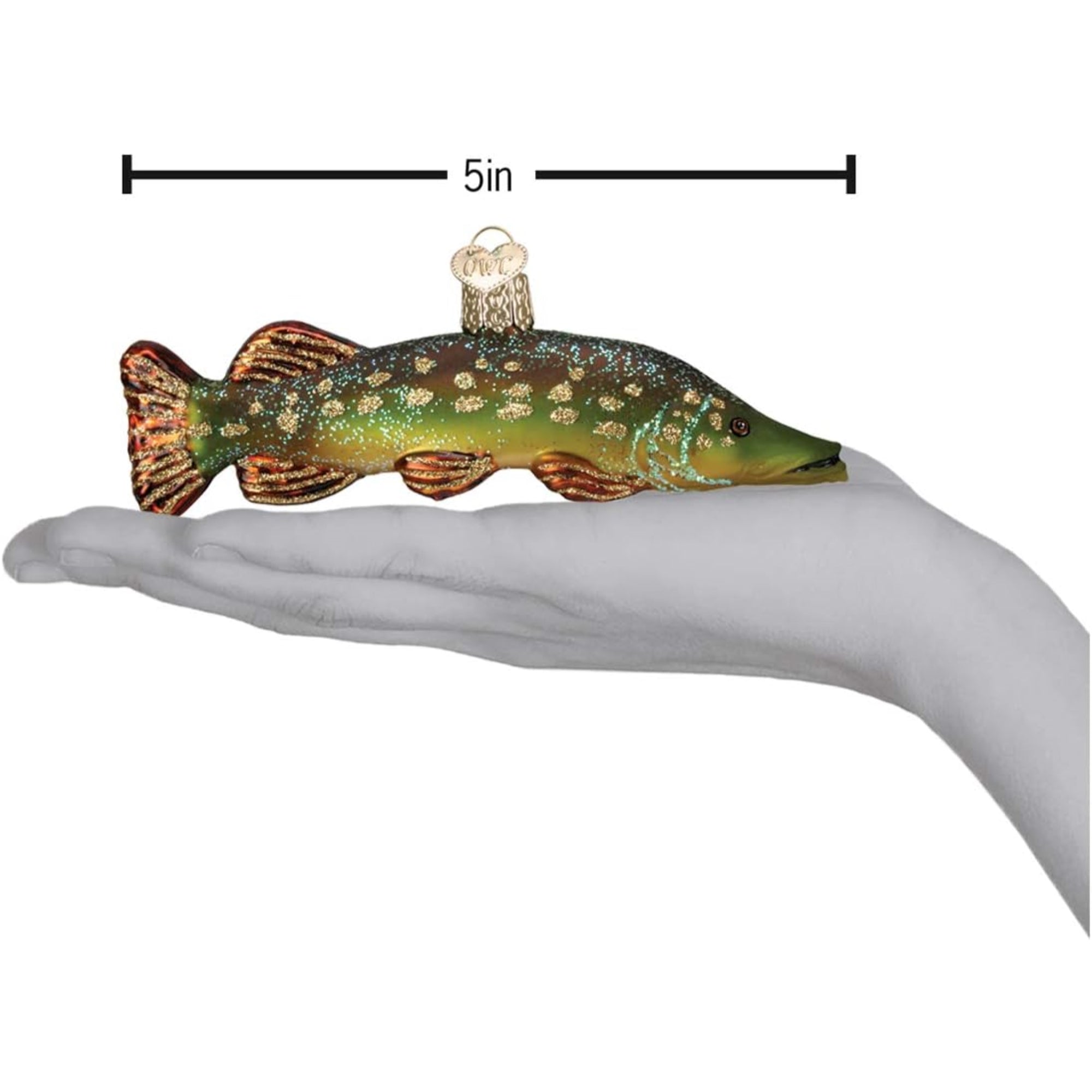 Old World Christmas Pike Ornament Glass Ornaments for Christmas Tree