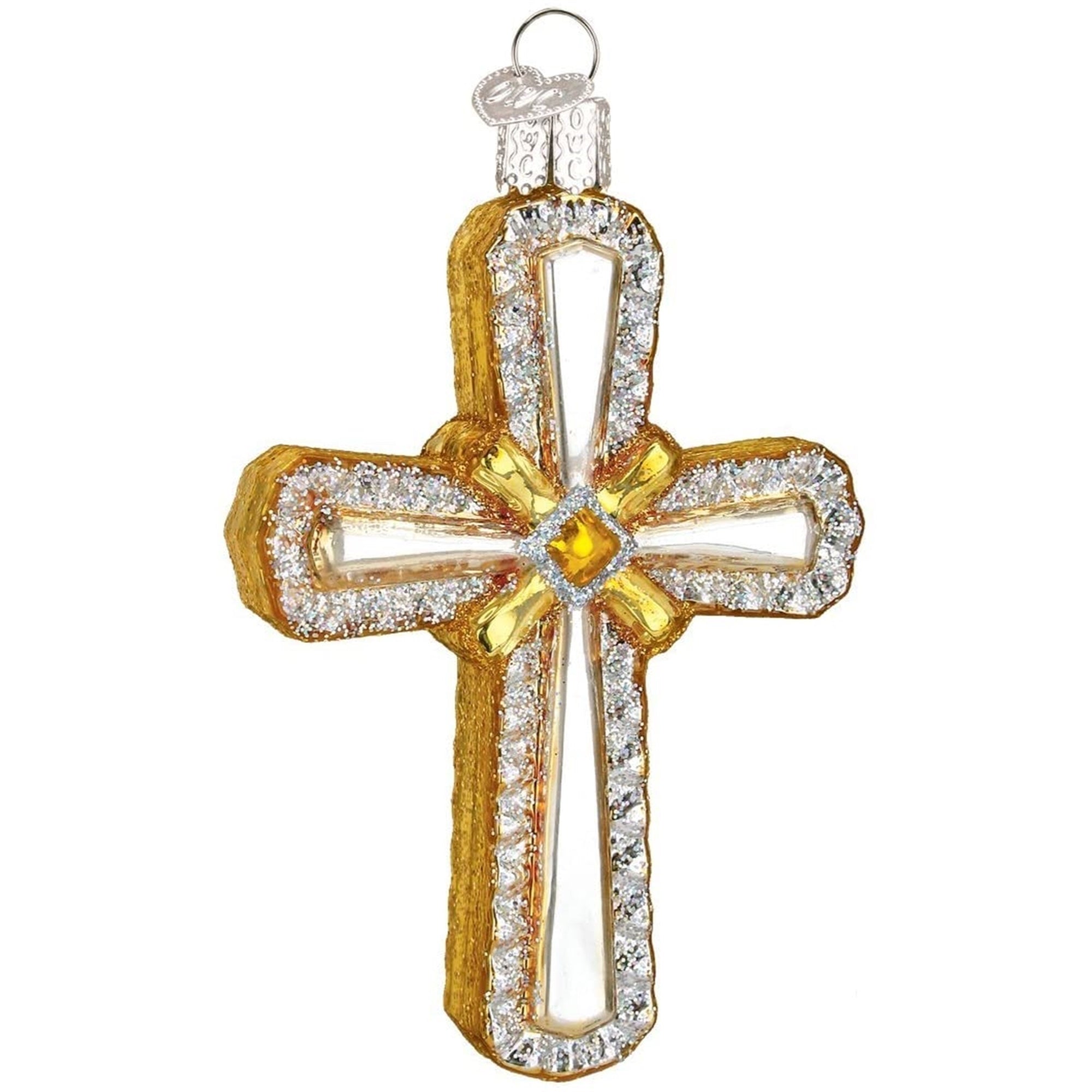 Old World Christmas Blown Glass Christmas Ornament, Spiritual GiftsHoly Cross