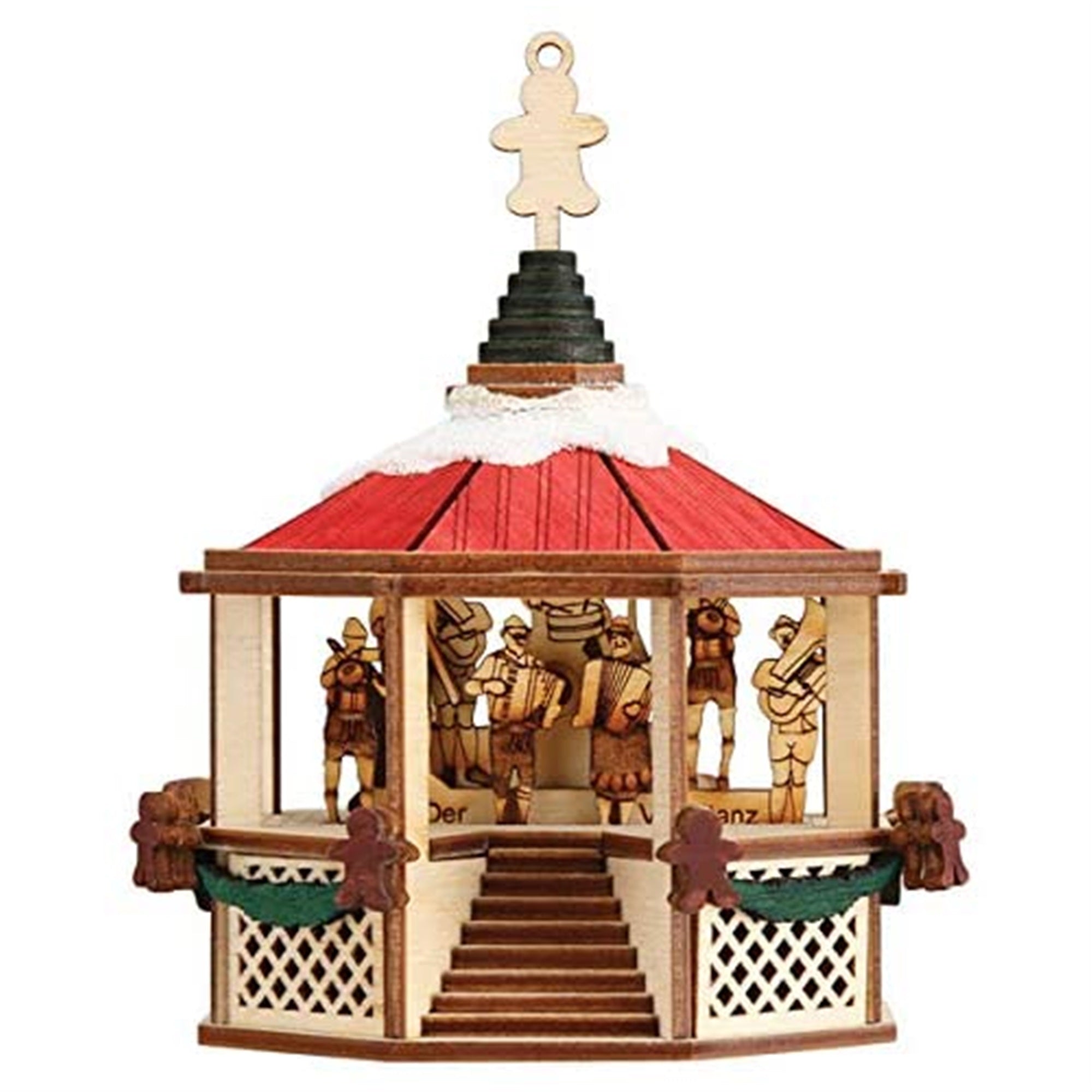 Old World Christmas Ginger Cottage Collection Oompah Gazebo, 5.25"