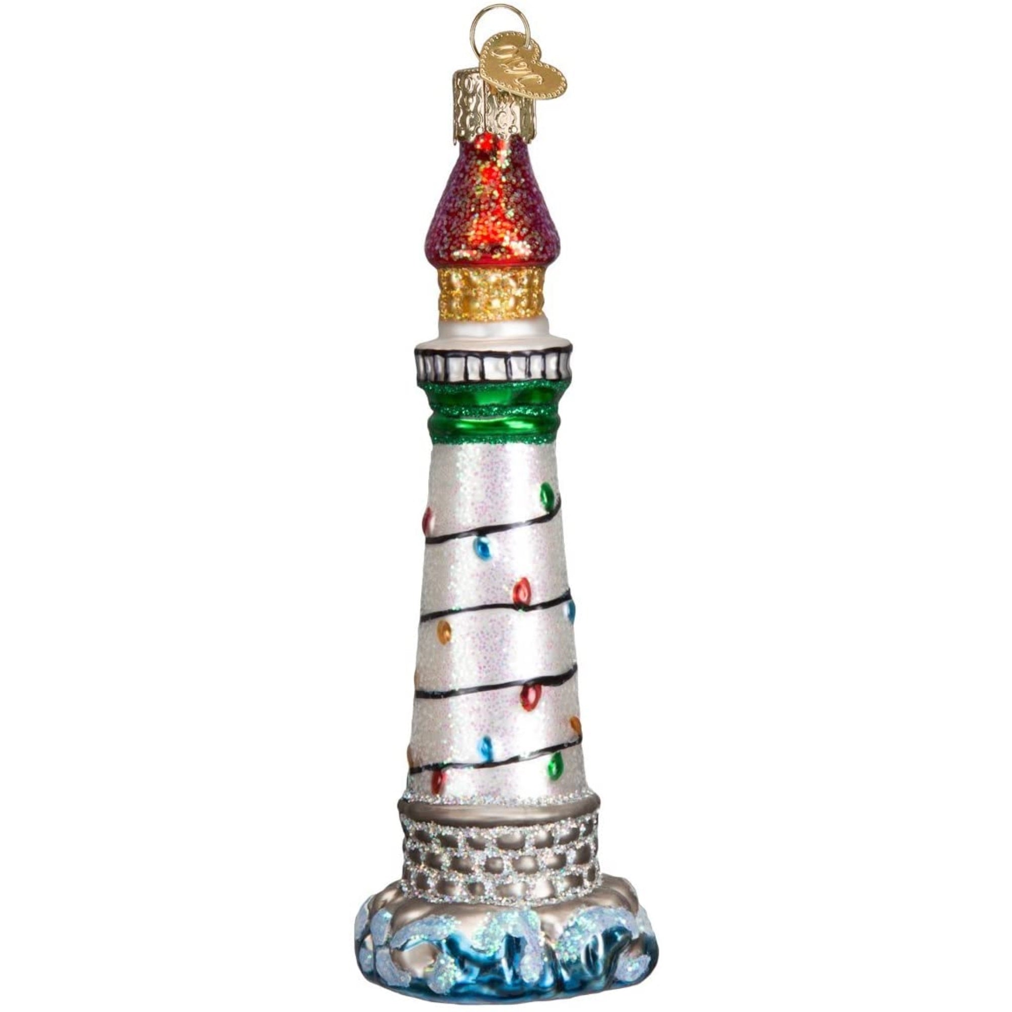 Old World Christmas Collection Glass Blown Ornaments Holiday Lighthouse