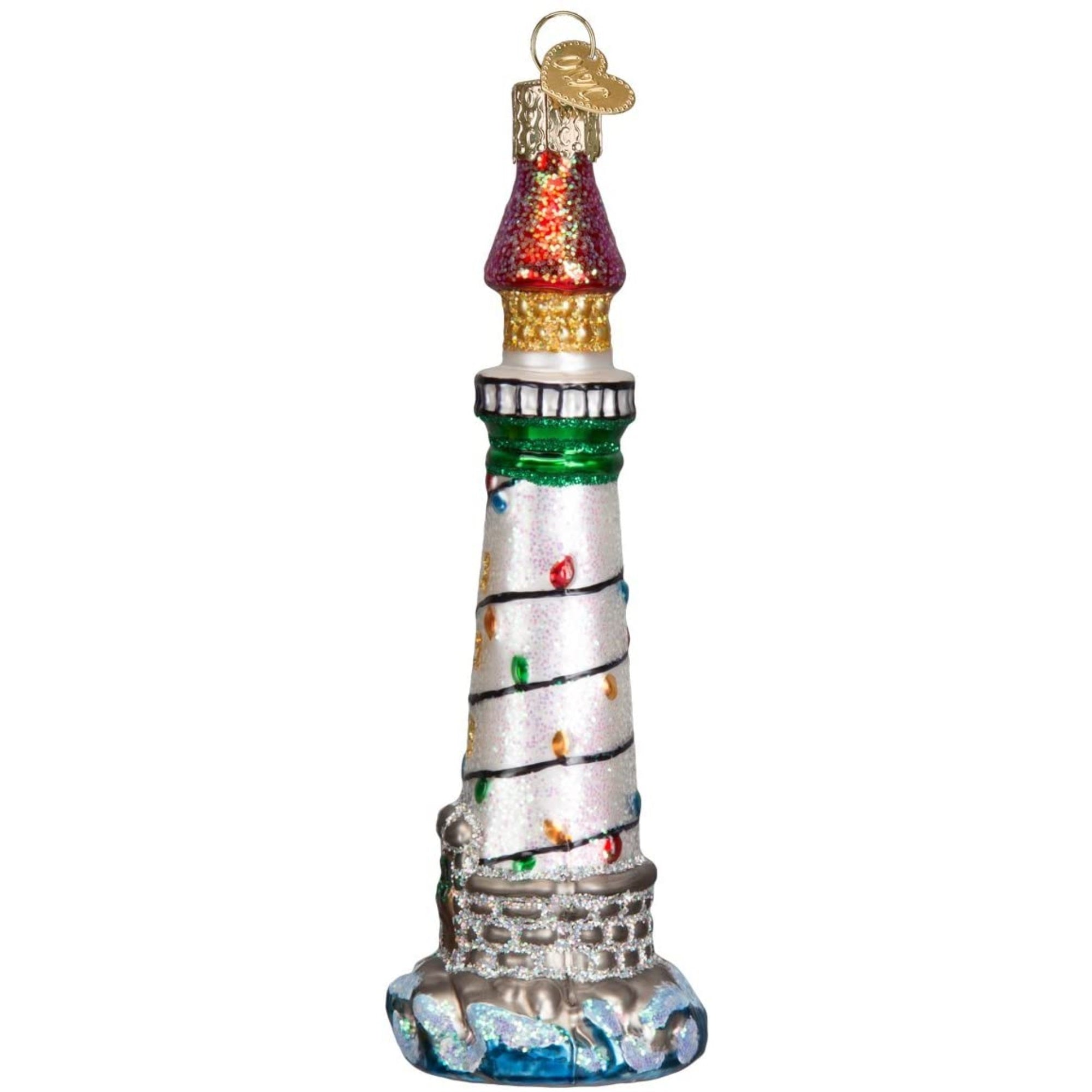 Old World Christmas Collection Glass Blown Ornaments Holiday Lighthouse
