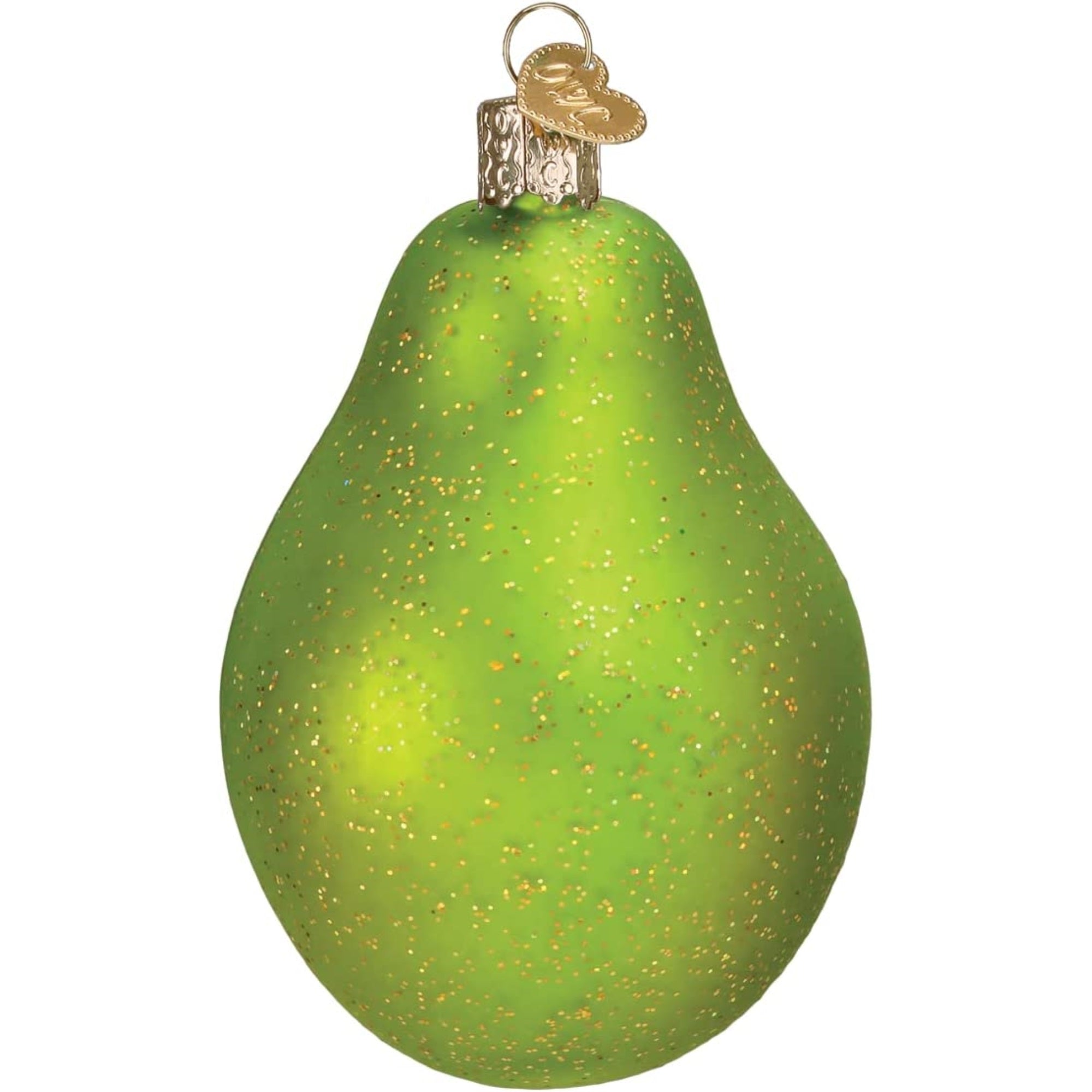 Old World Christmas Glass Blown Papaya Ornament, 3.5"