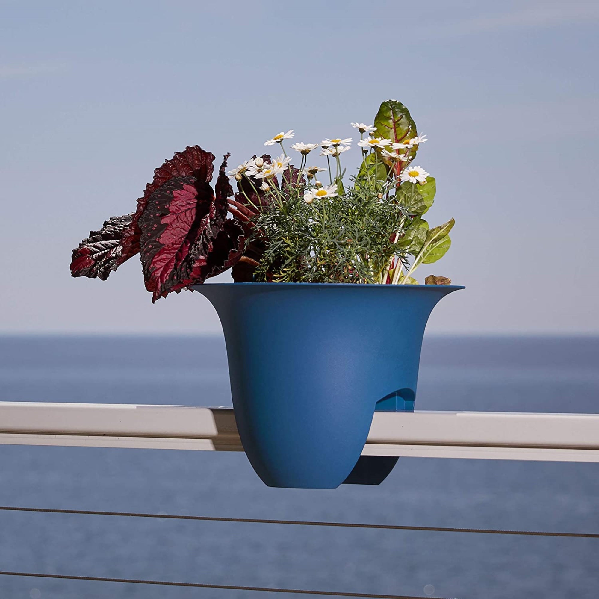 Bloem Modica Plastic Rail Planter