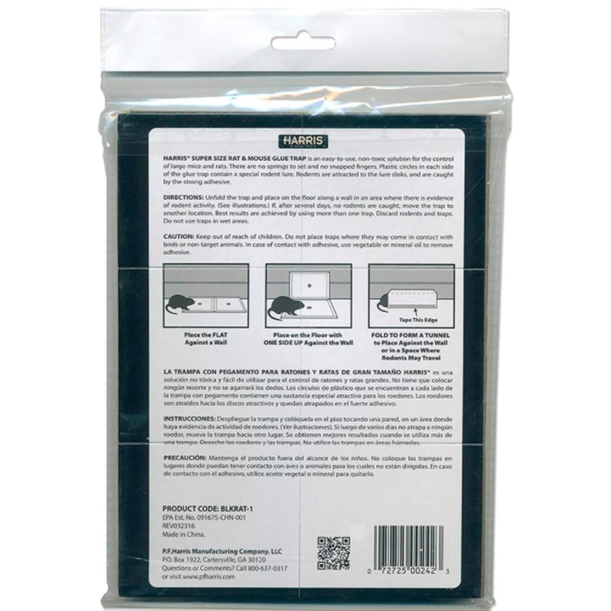 Harris Super-Size Rat and Mouse Glue Trap with Lure