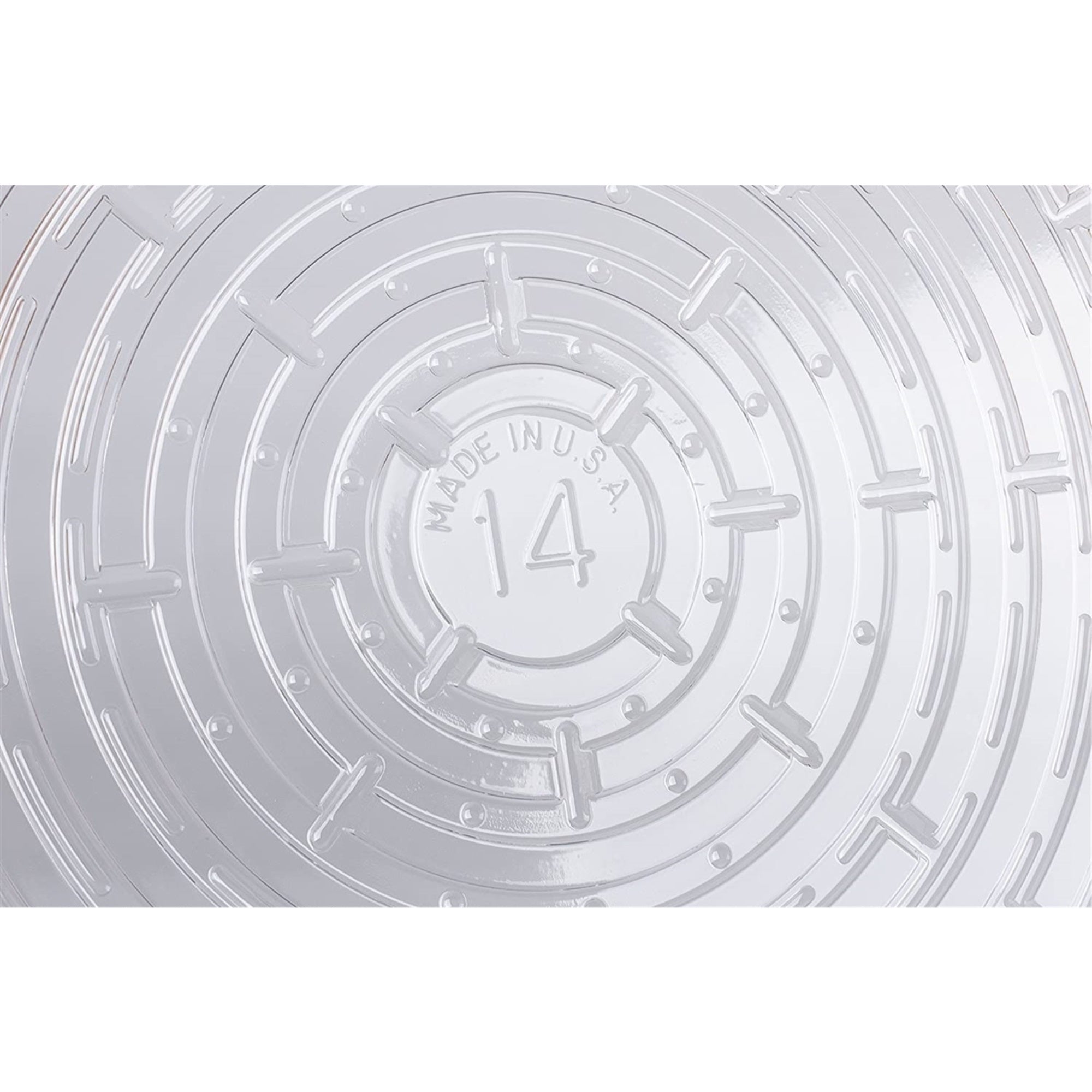 CWP Vinyl Plant Saucer, 14-Inch Diameter, Clear