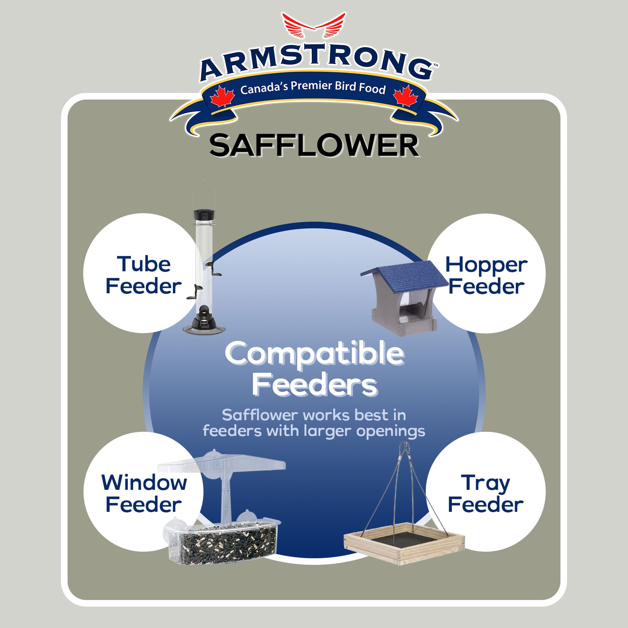 Armstrong Wild Bird Food Safflower Bird Seed