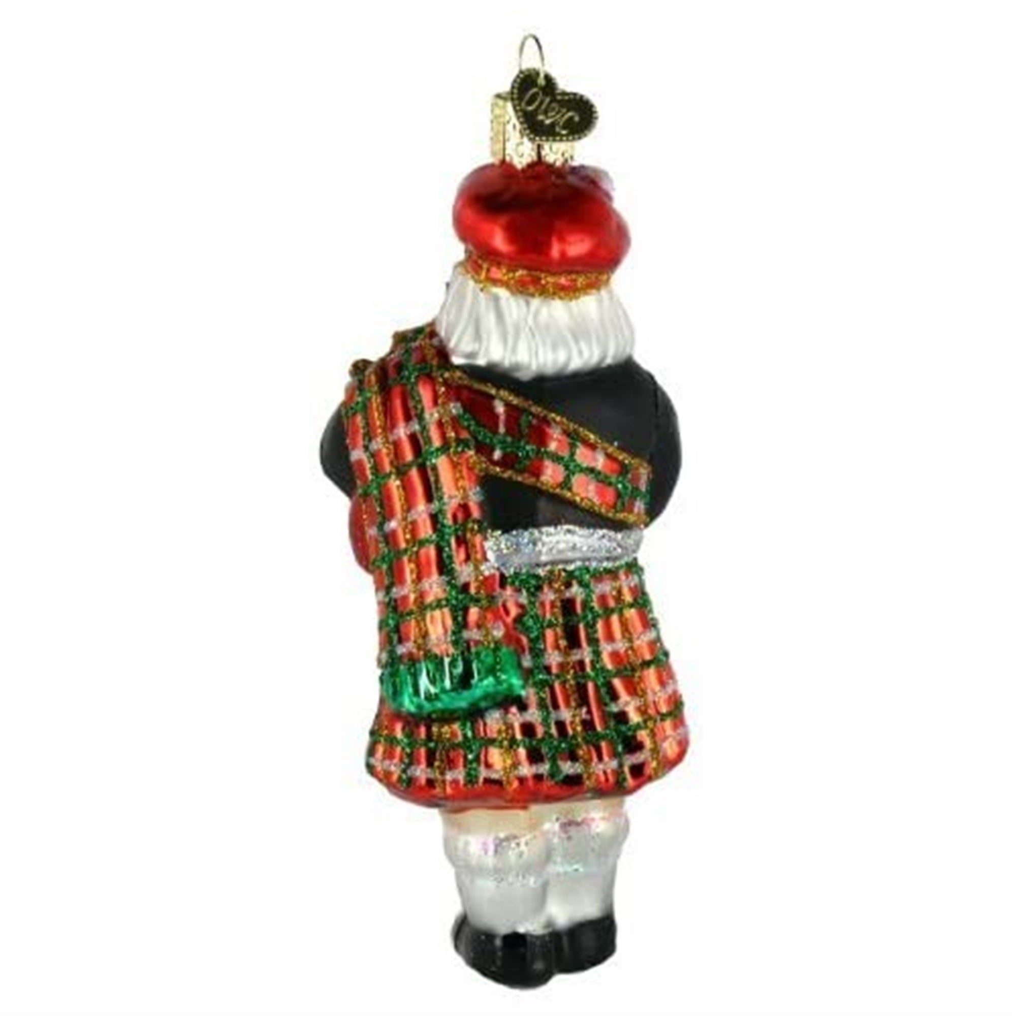 Old World Christmas Highland Santa Glass Blown Ornament