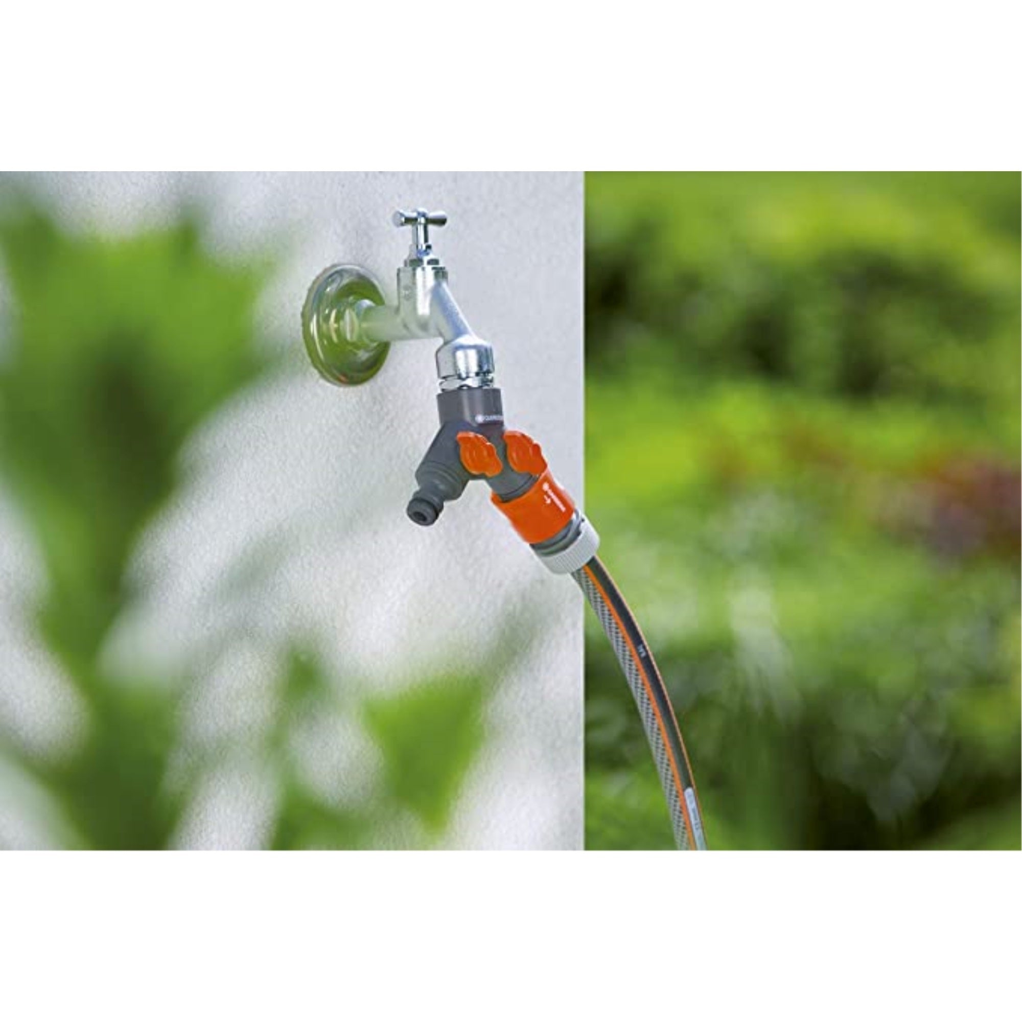 Gardena Garden Hose Y-Valve With Quick Connector