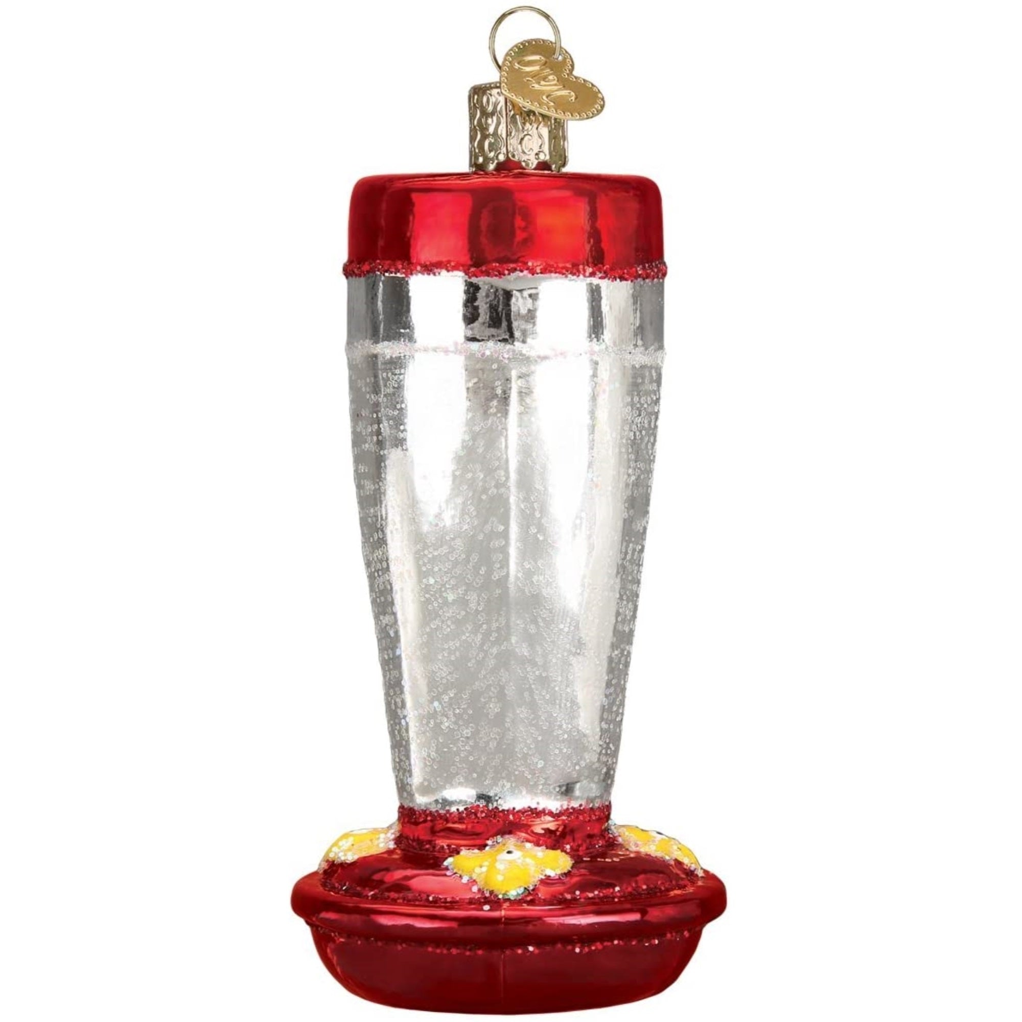 Old World Christmas Glass Blown Tree Ornament, Hummingbird Feeder