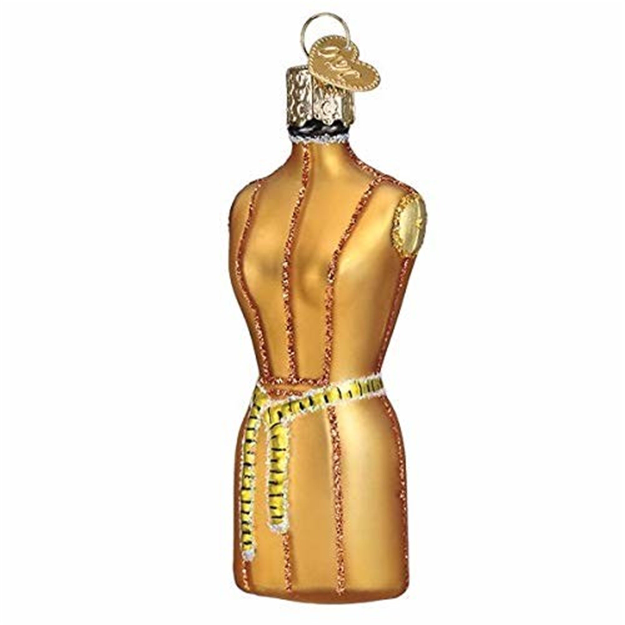 Old World Christmas Glass Blown Dress Form Ornament