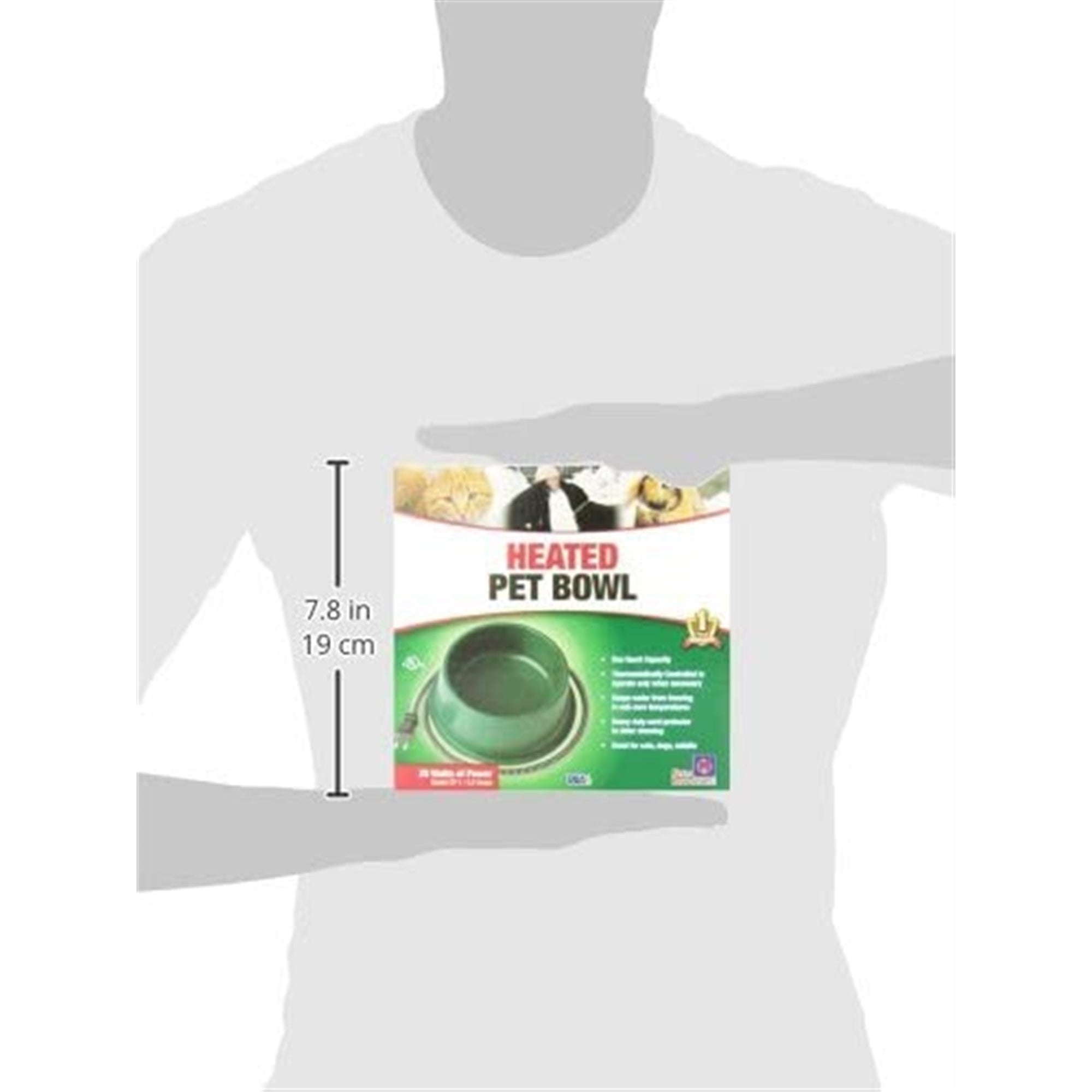 Farm Innovators Plastic 25W Heated Pet Bowl, 1 Quart
