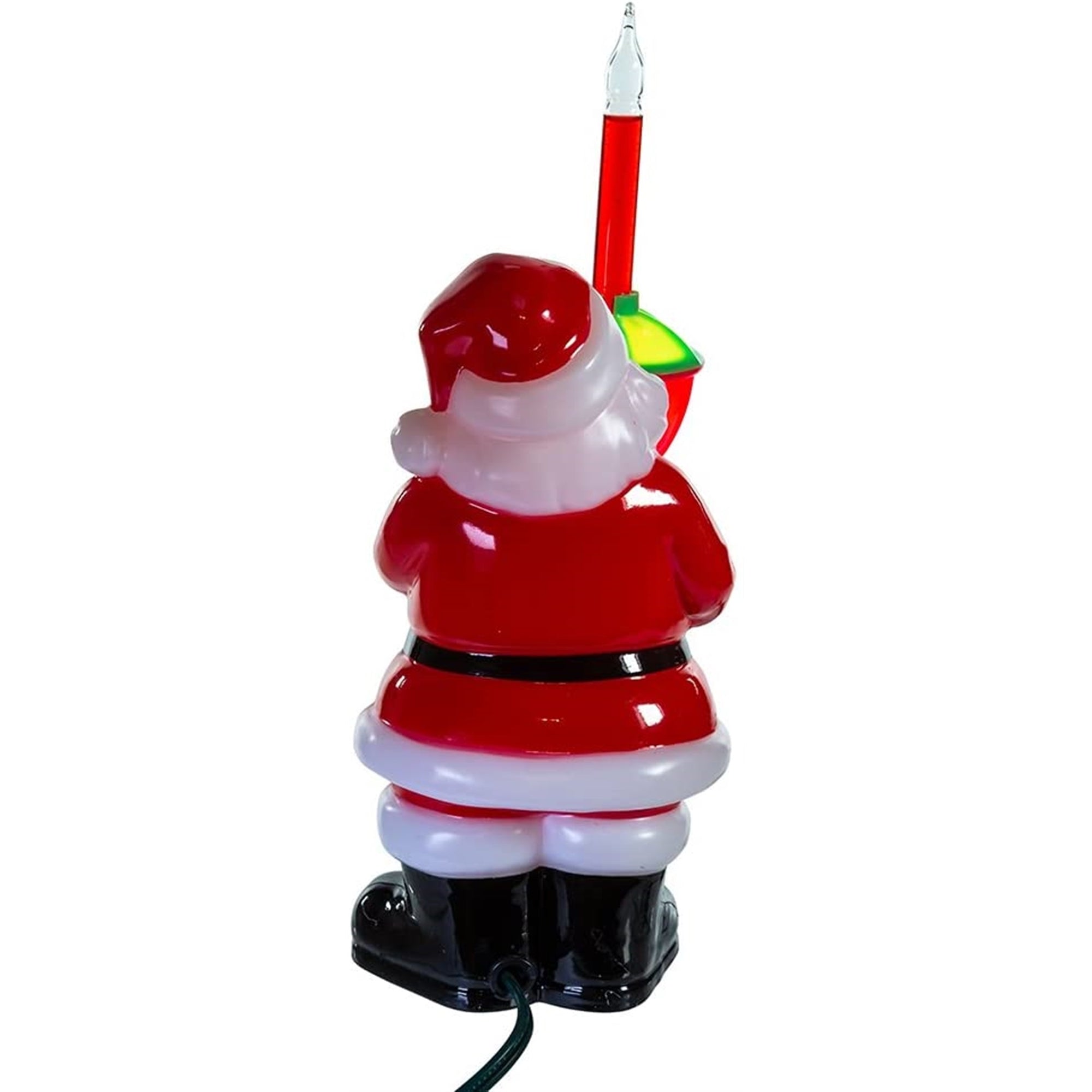 Kurt Adler Jolly Santa Bubble Light Tabletop Decoration, 7.25-inch