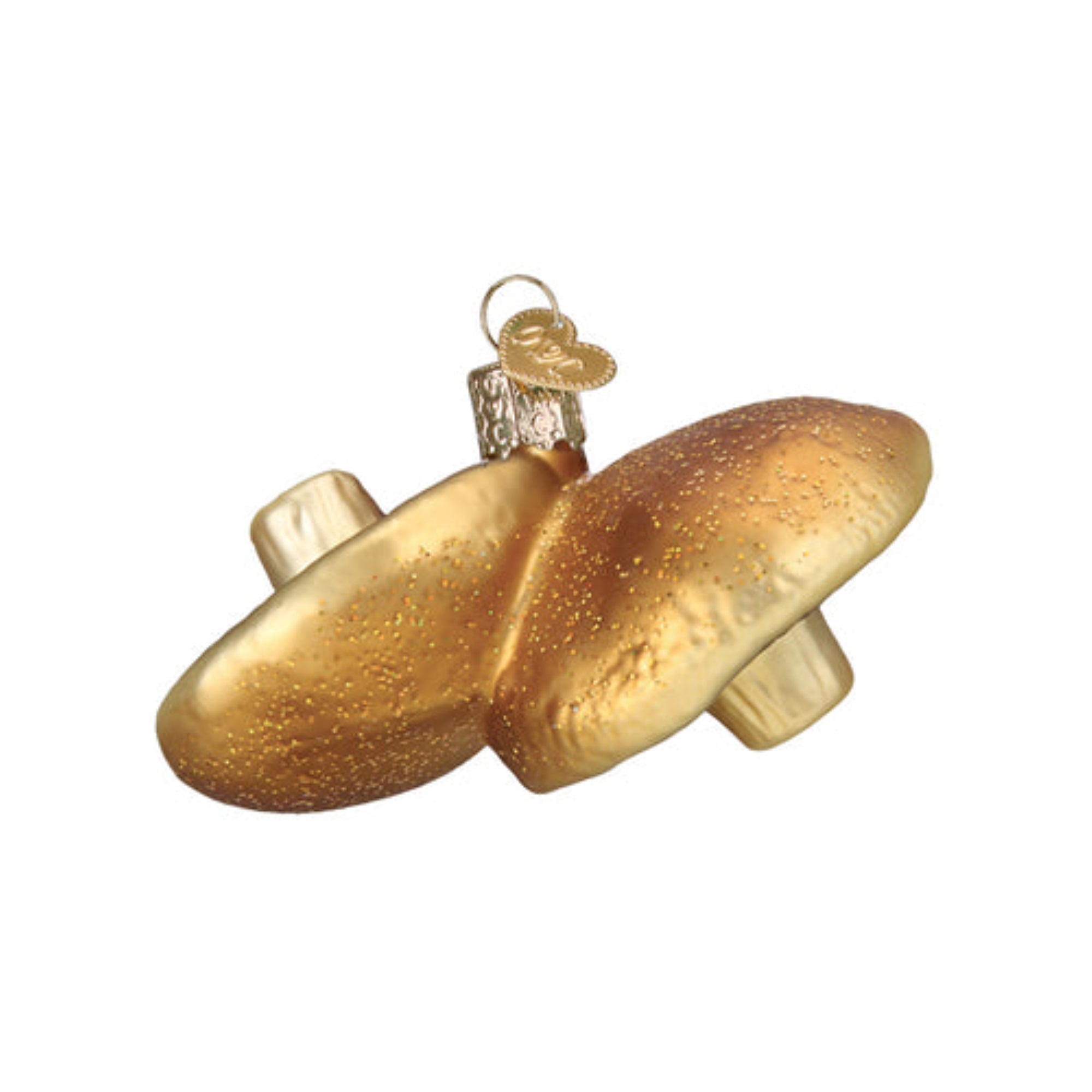 Old World Christmas Portobello Mushrooms Blown Glass Holiday Ornament For Tree
