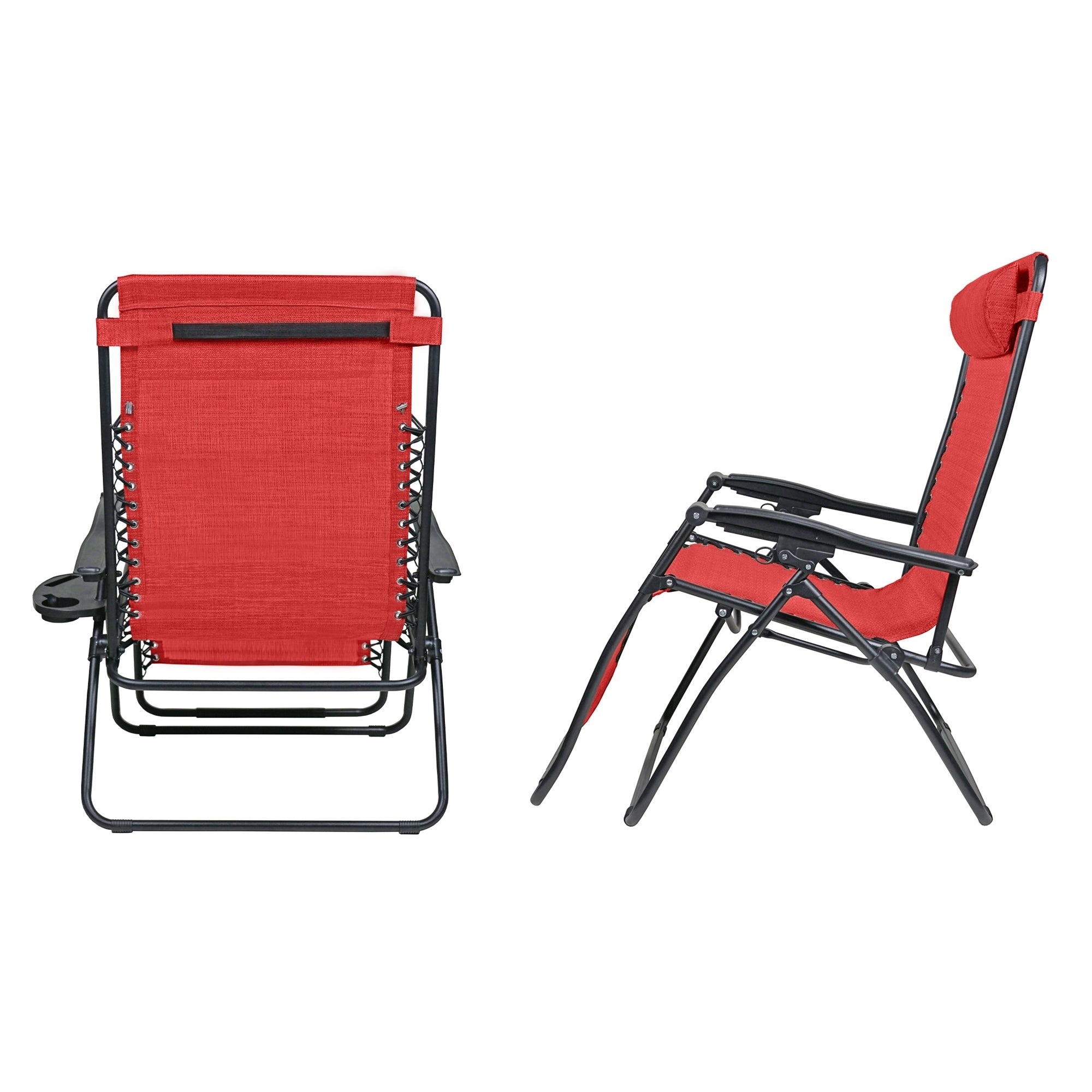 Woodard Outdoor Zero Gravity Steel Chair With Cupholders