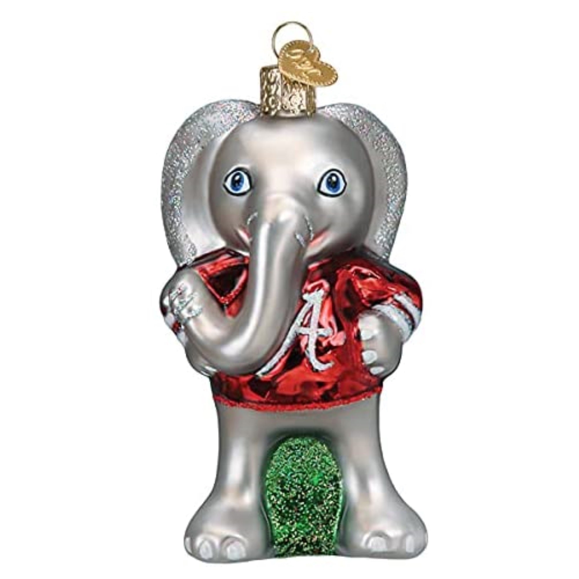 Old World Christmas Glass Blown Ornament, Alabama Big Al