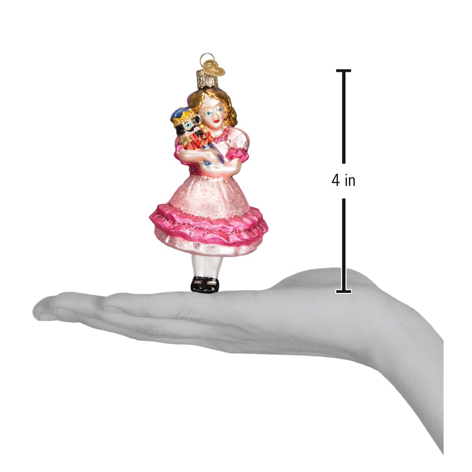 Old World Christmas Hanging Glass Tree Ornament, Clara from The Nutcracker Suite