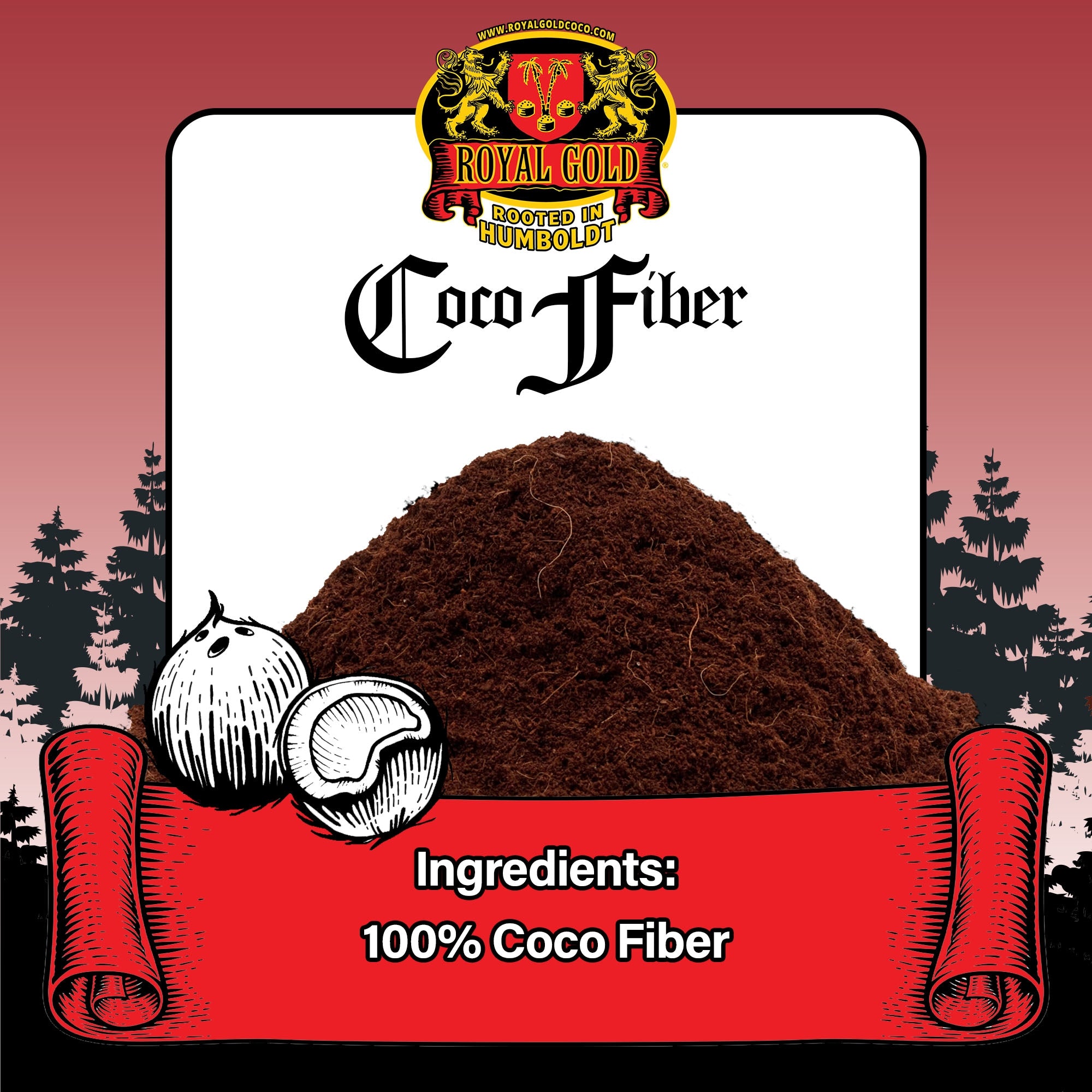 Royal Gold Natural & Organic Coco Fiber Garden Soilless Growing Medium, 1.76CF