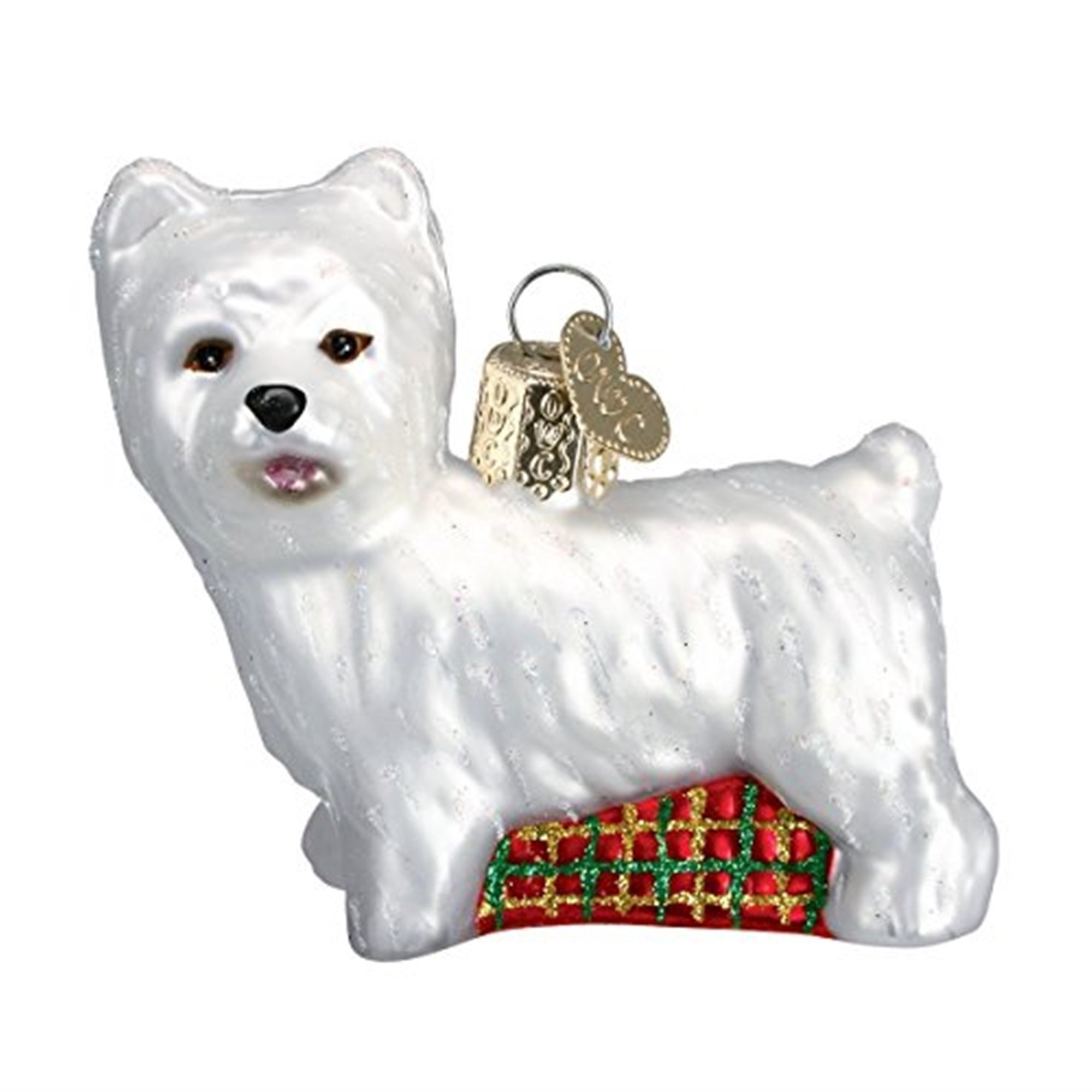 Old World Christmas Dog Collection Glass Blown Ornaments Westie